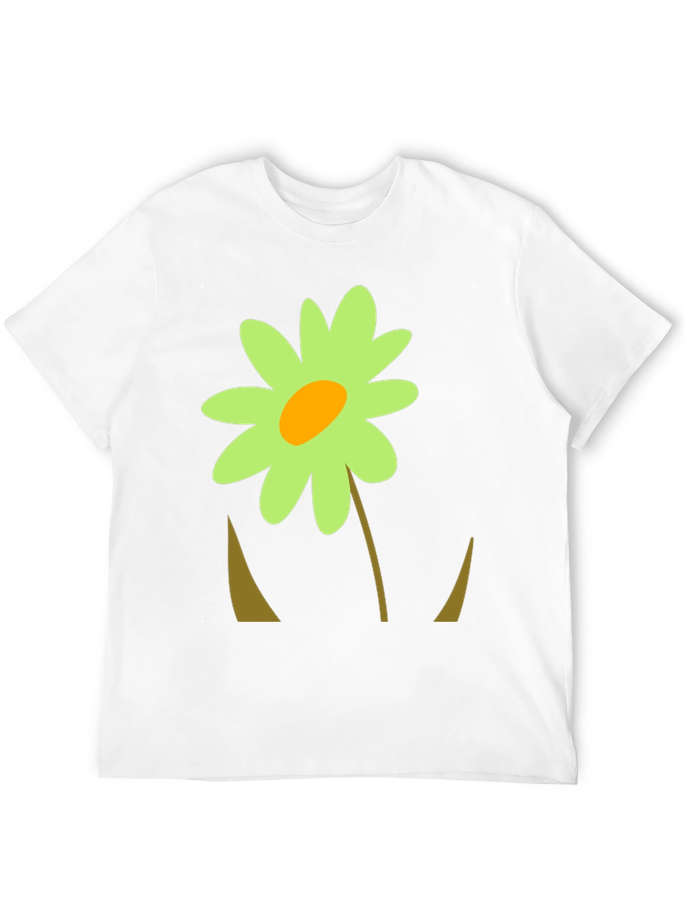 Flower Graphic Black T-Shirt