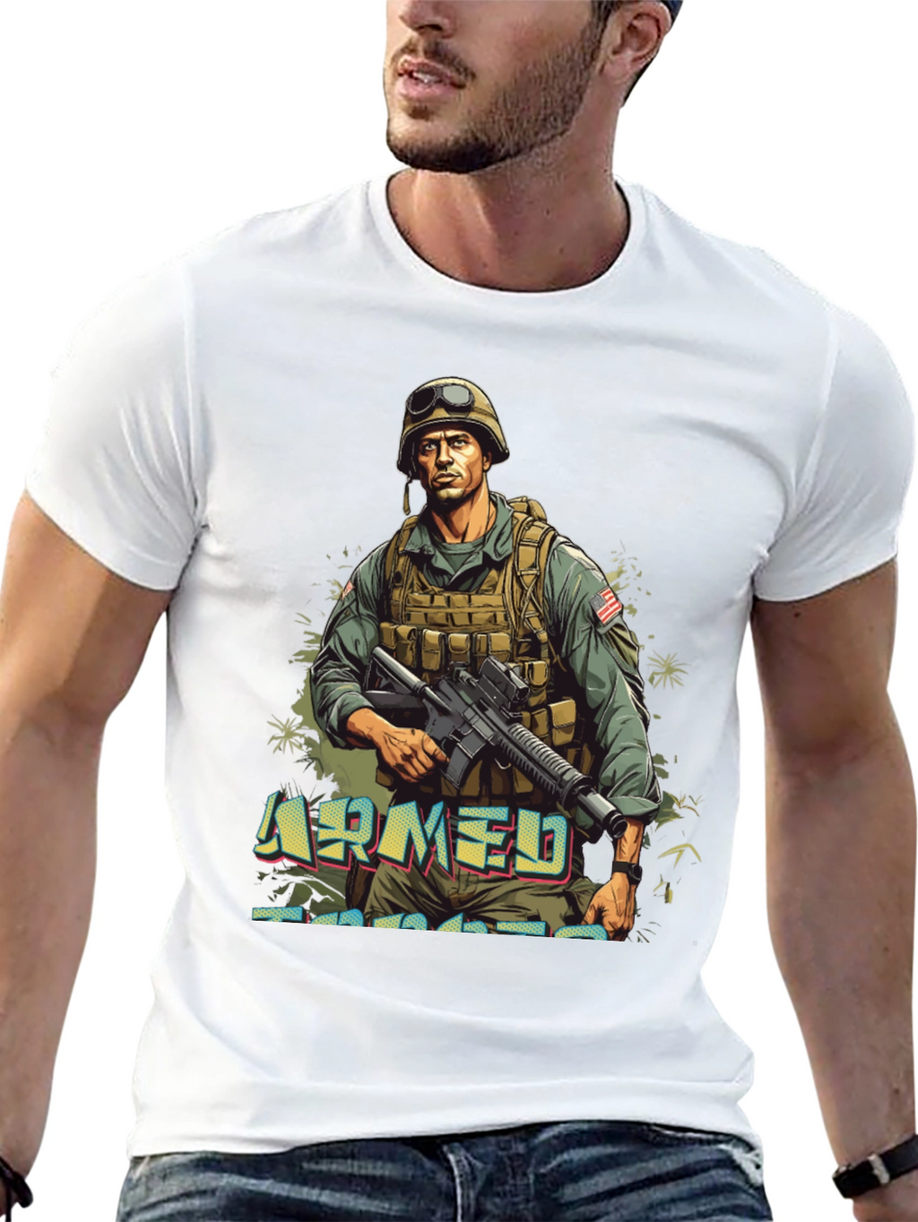 Armed Forces Graphic Tee - Military Style