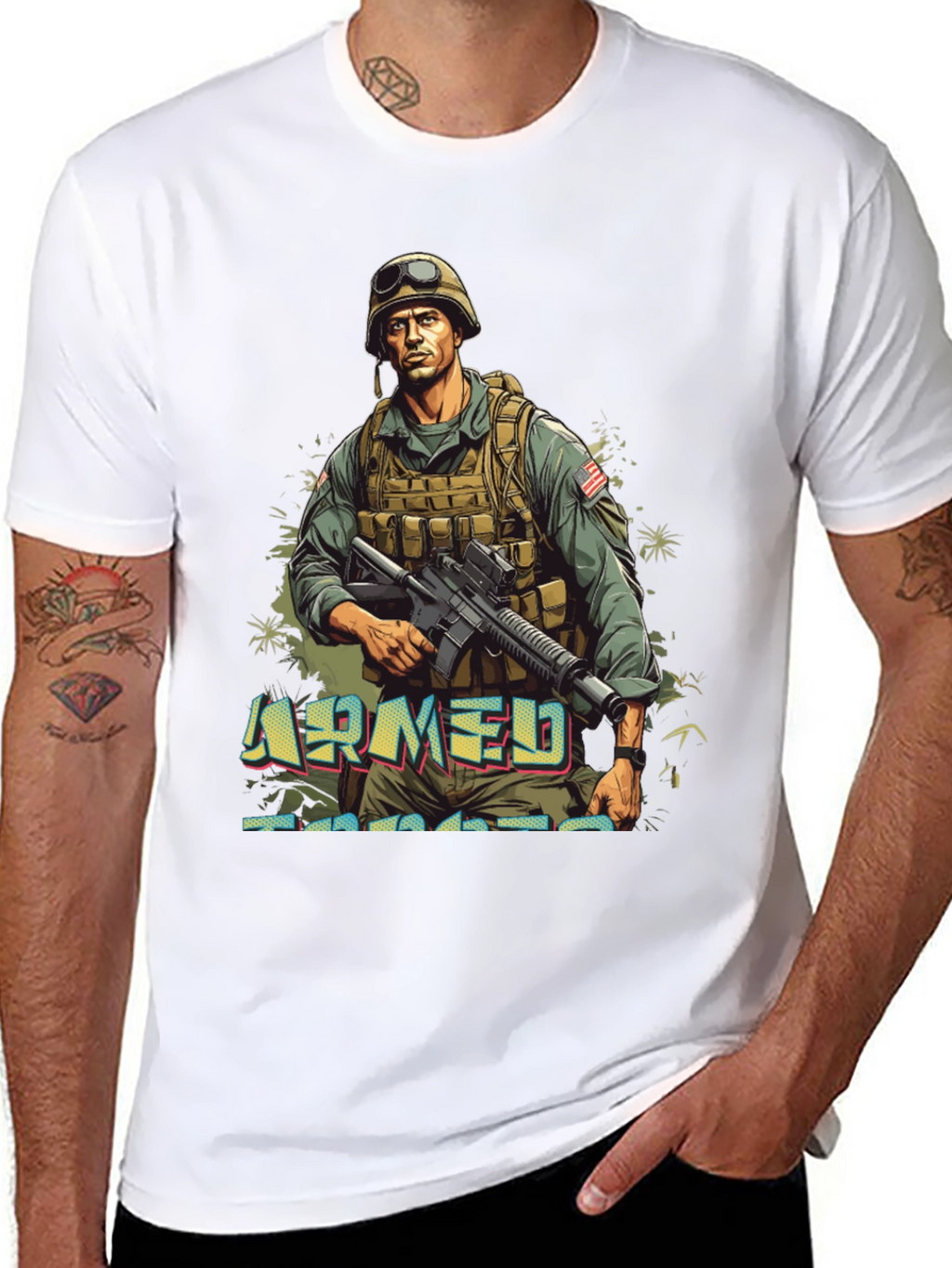 Armed Forces Graphic Tee - Military Style