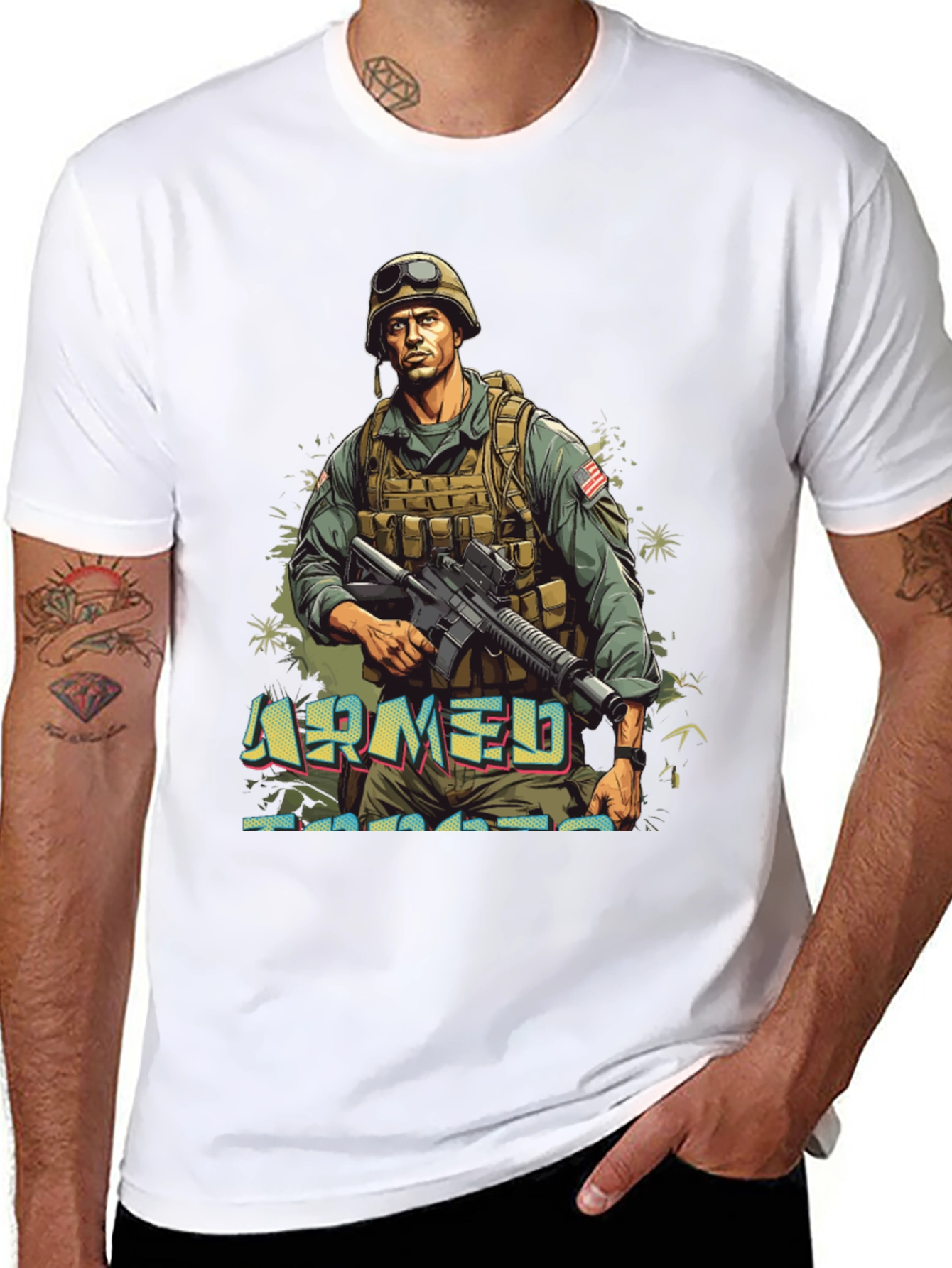 Armed Forces Graphic Tee - Military Style