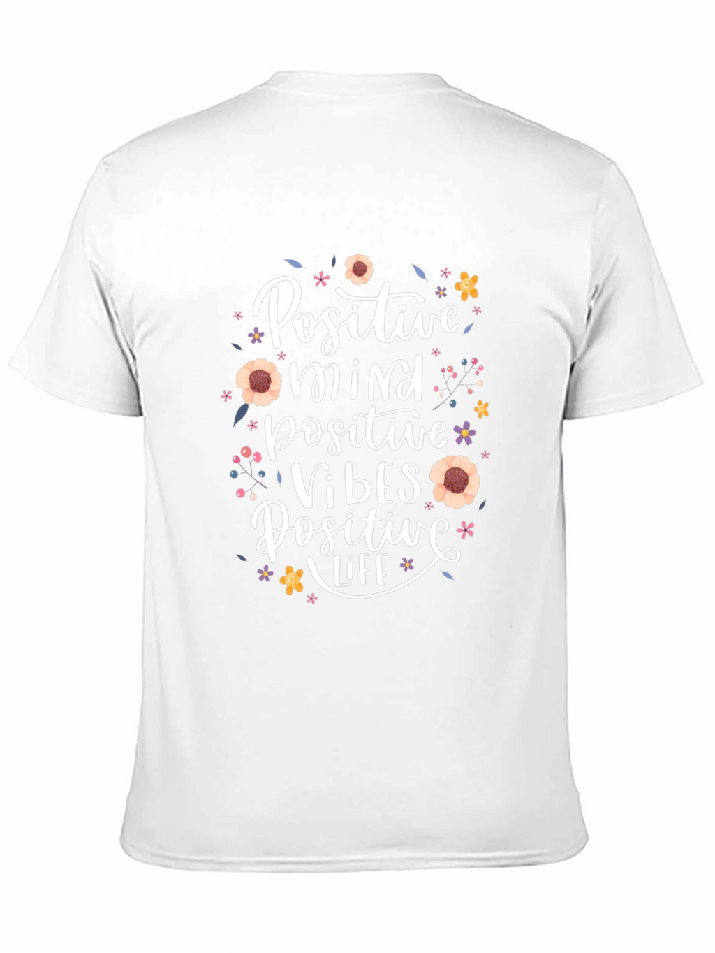 Positive Mind Vibes Life Black T-Shirt