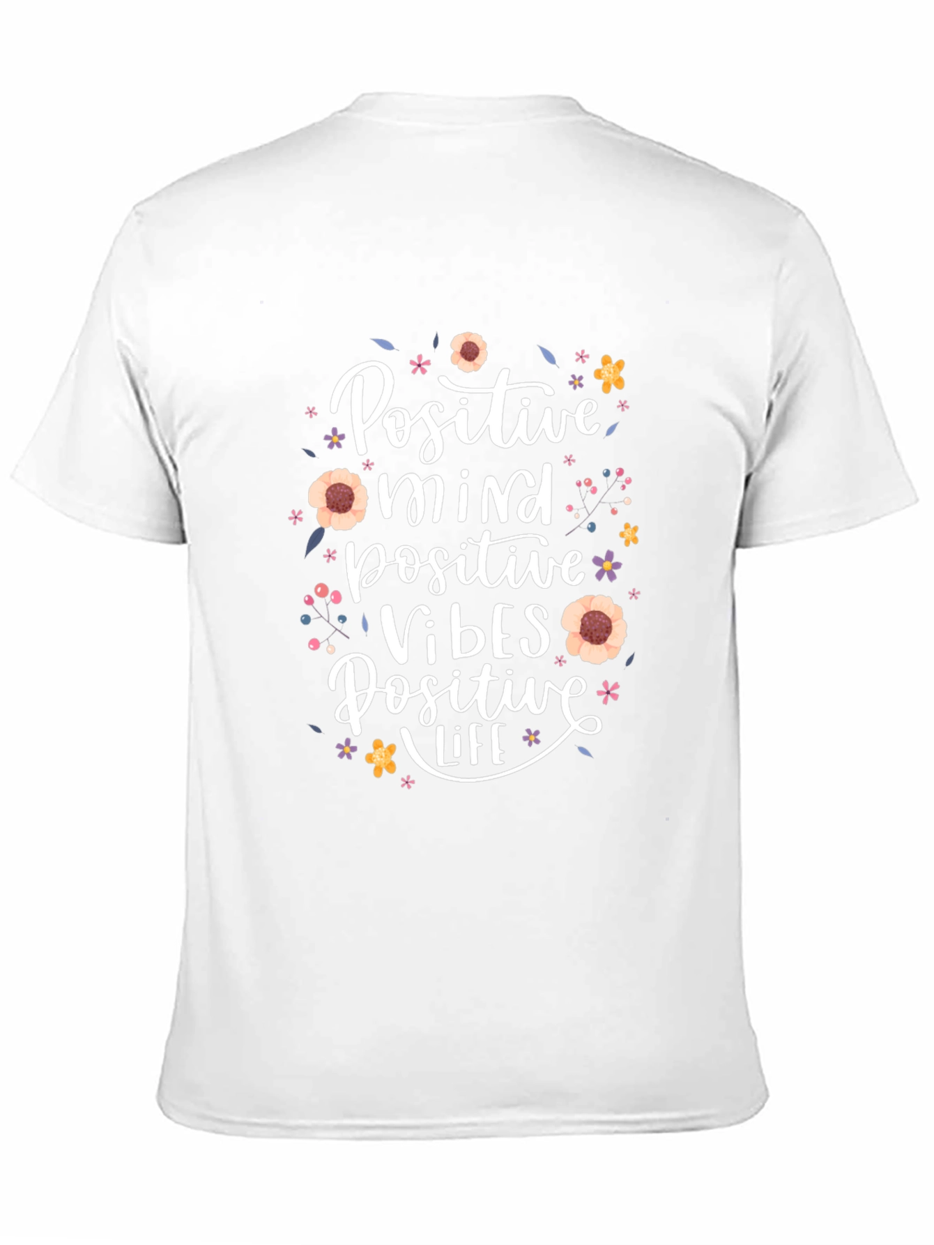 Positive Mind Vibes Life Black T-Shirt
