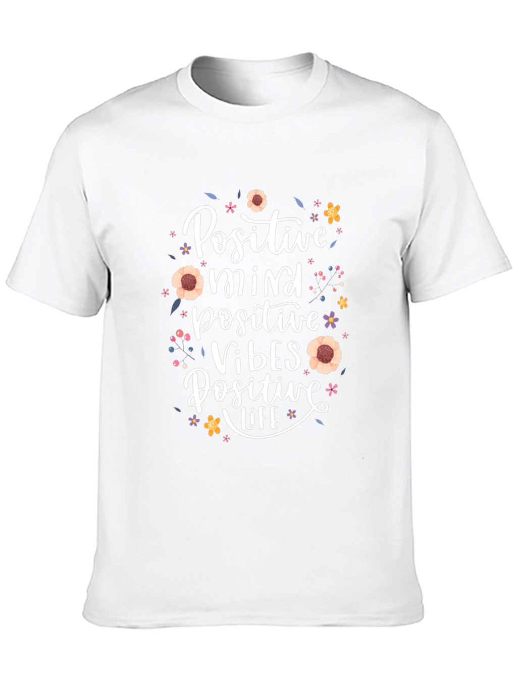 Positive Mind Vibes Life Black T-Shirt