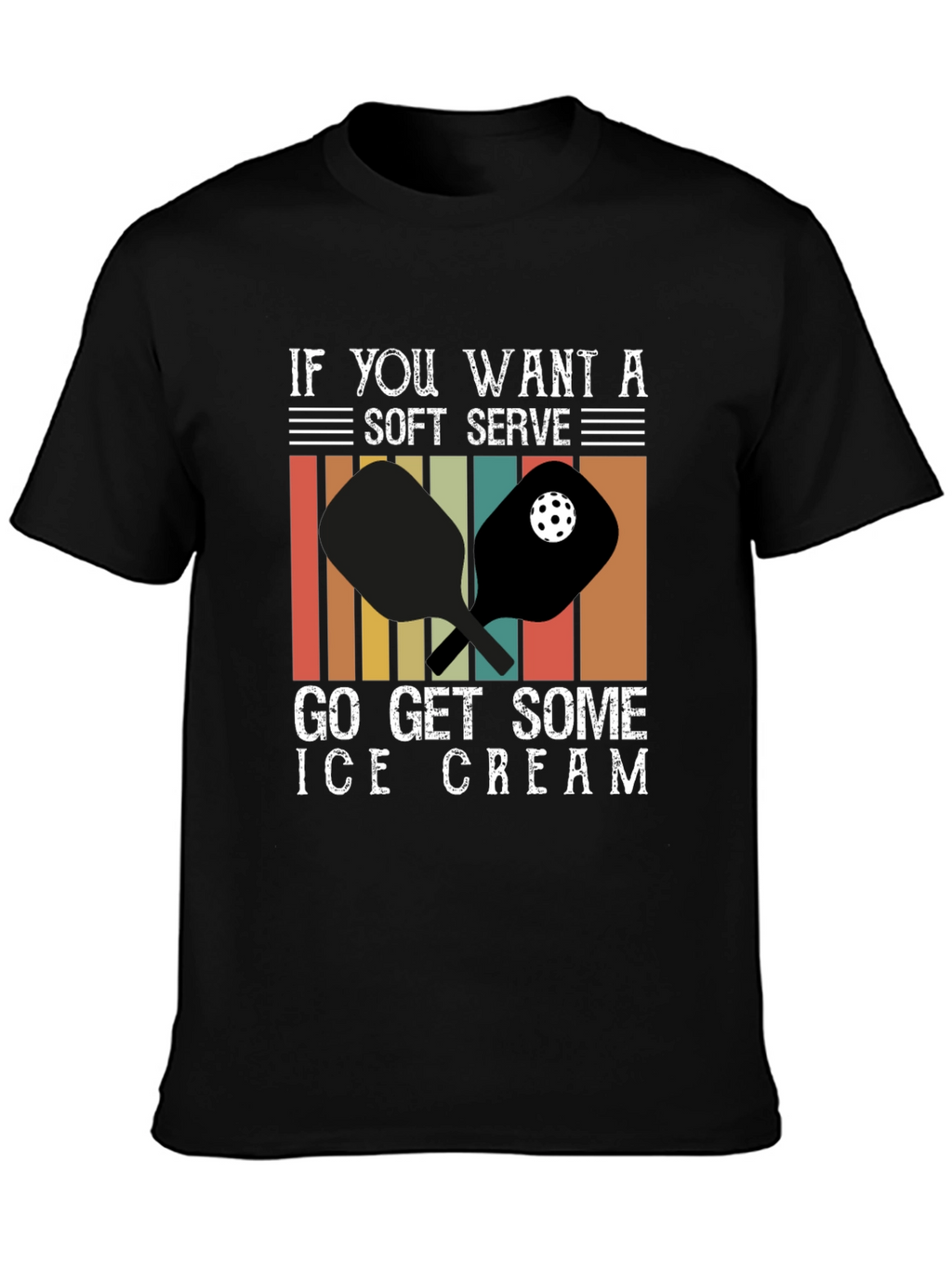 Soft Serve Ice Cream Pickleball T-Shirt