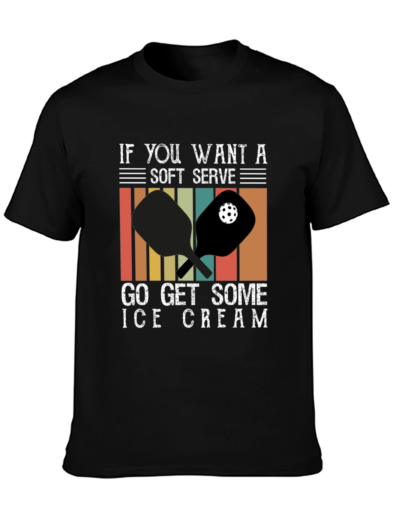 Soft Serve Ice Cream Pickleball T-Shirt
