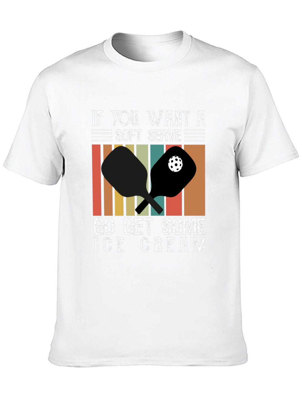 Soft Serve Ice Cream Pickleball T-Shirt