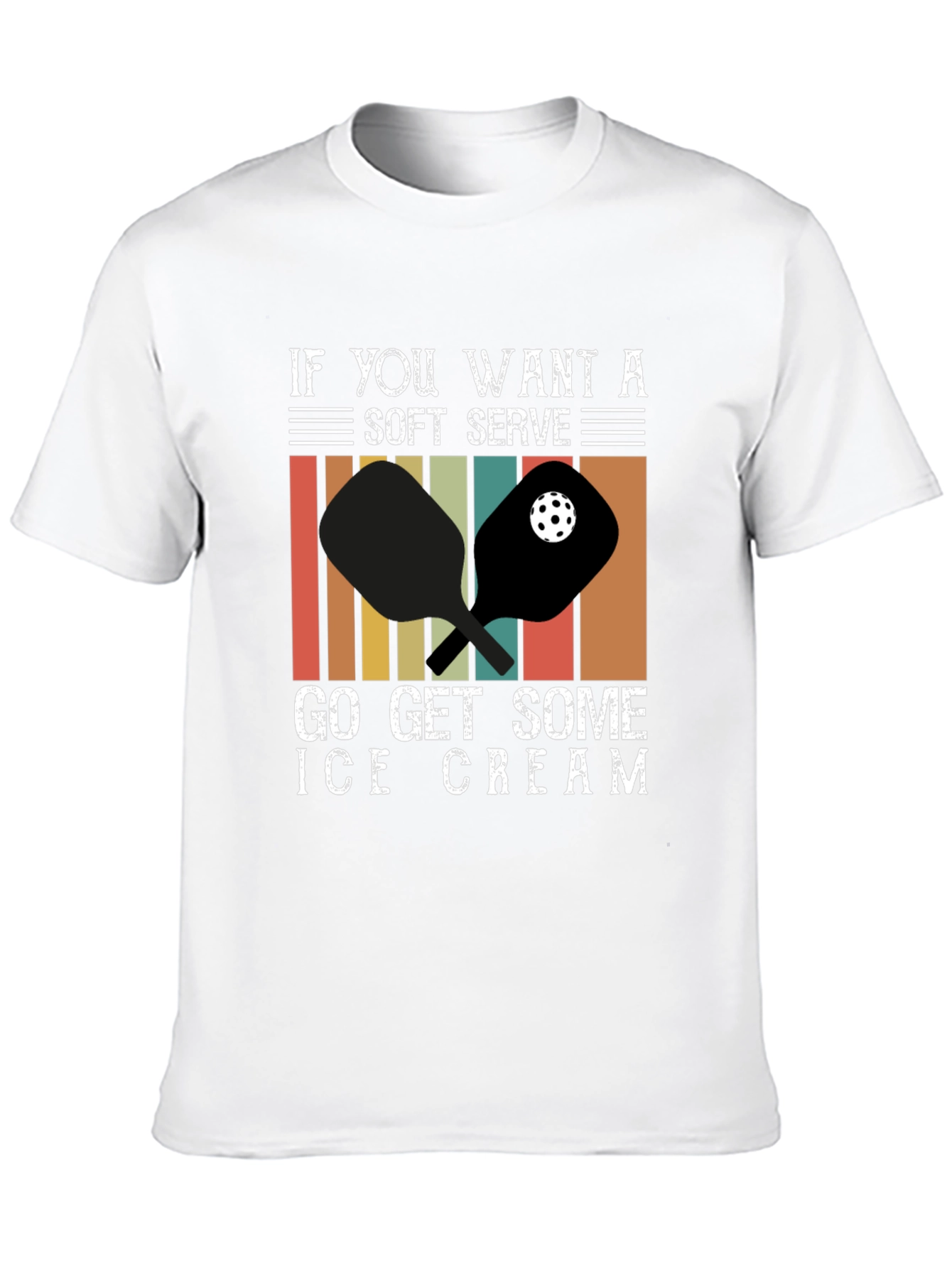 Soft Serve Ice Cream Pickleball T-Shirt