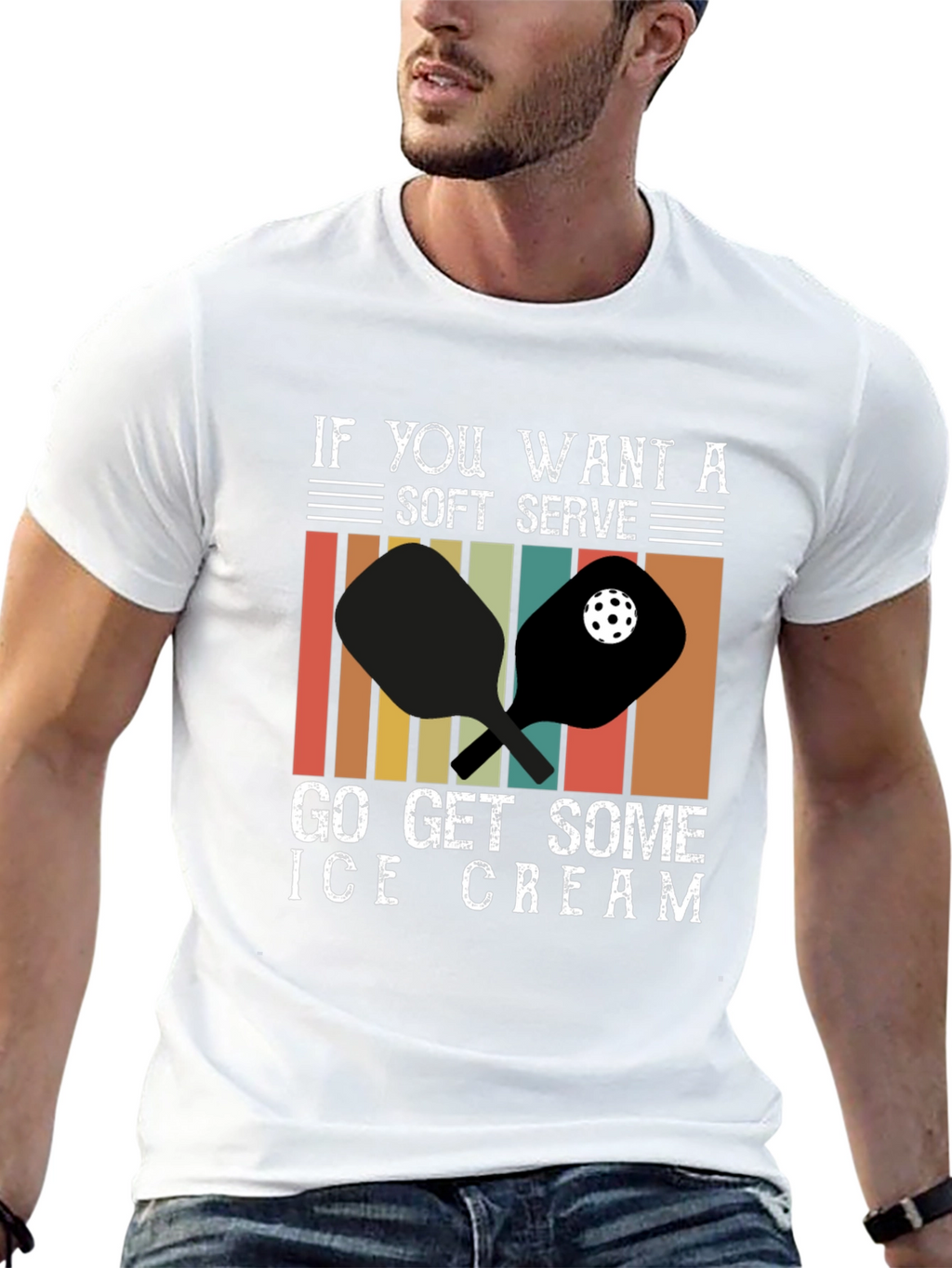 Soft Serve Ice Cream Pickleball T-Shirt