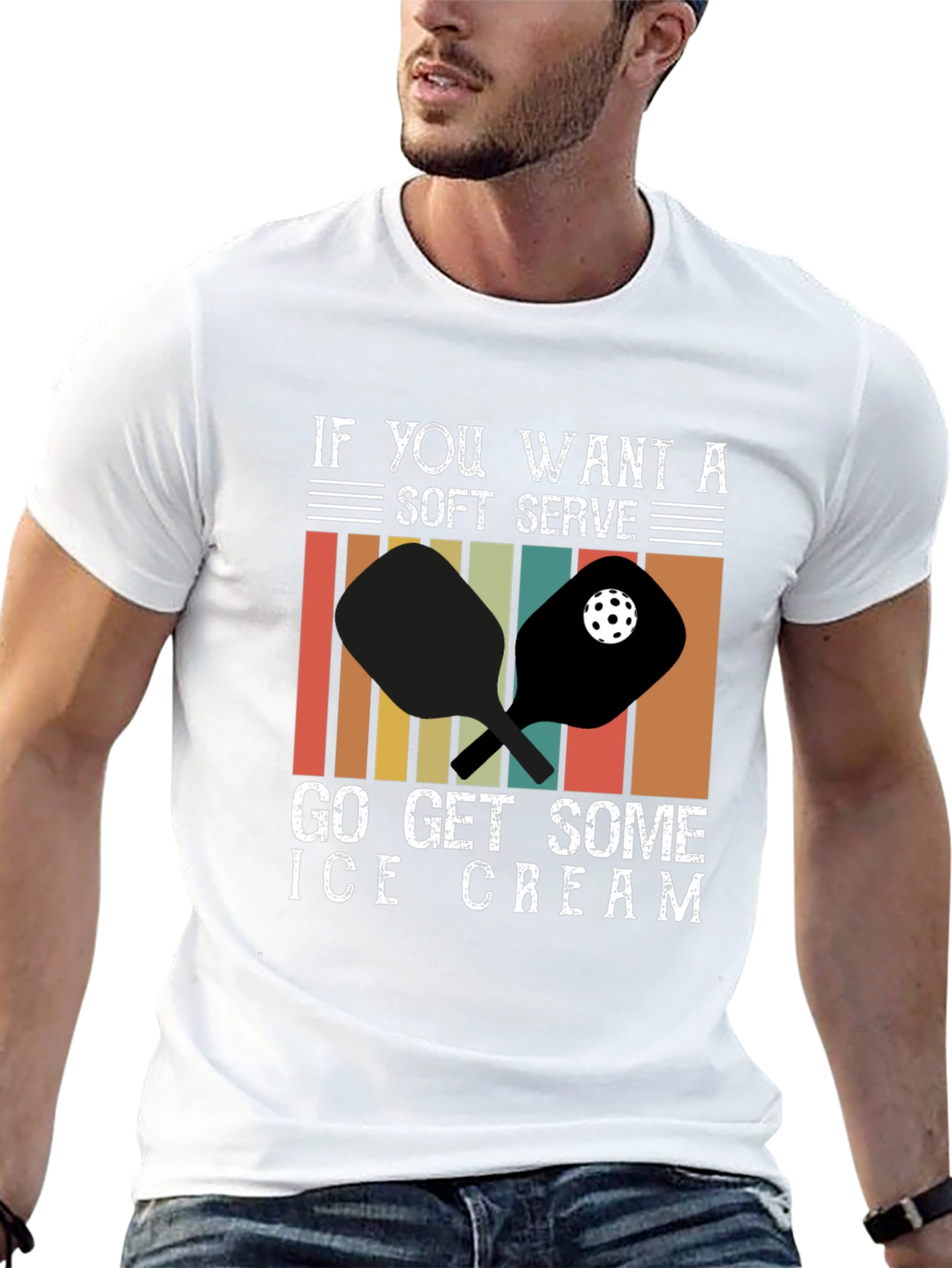 Soft Serve Ice Cream Pickleball T-Shirt