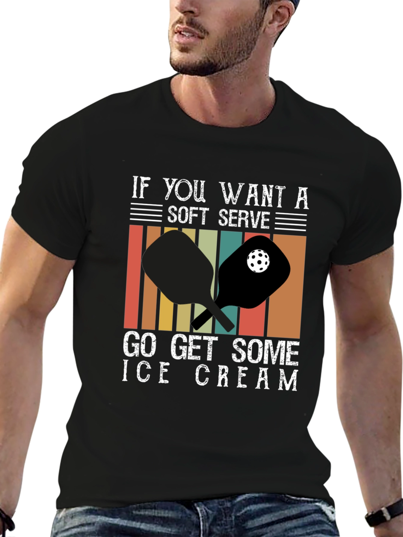 Soft Serve Ice Cream Pickleball T-Shirt
