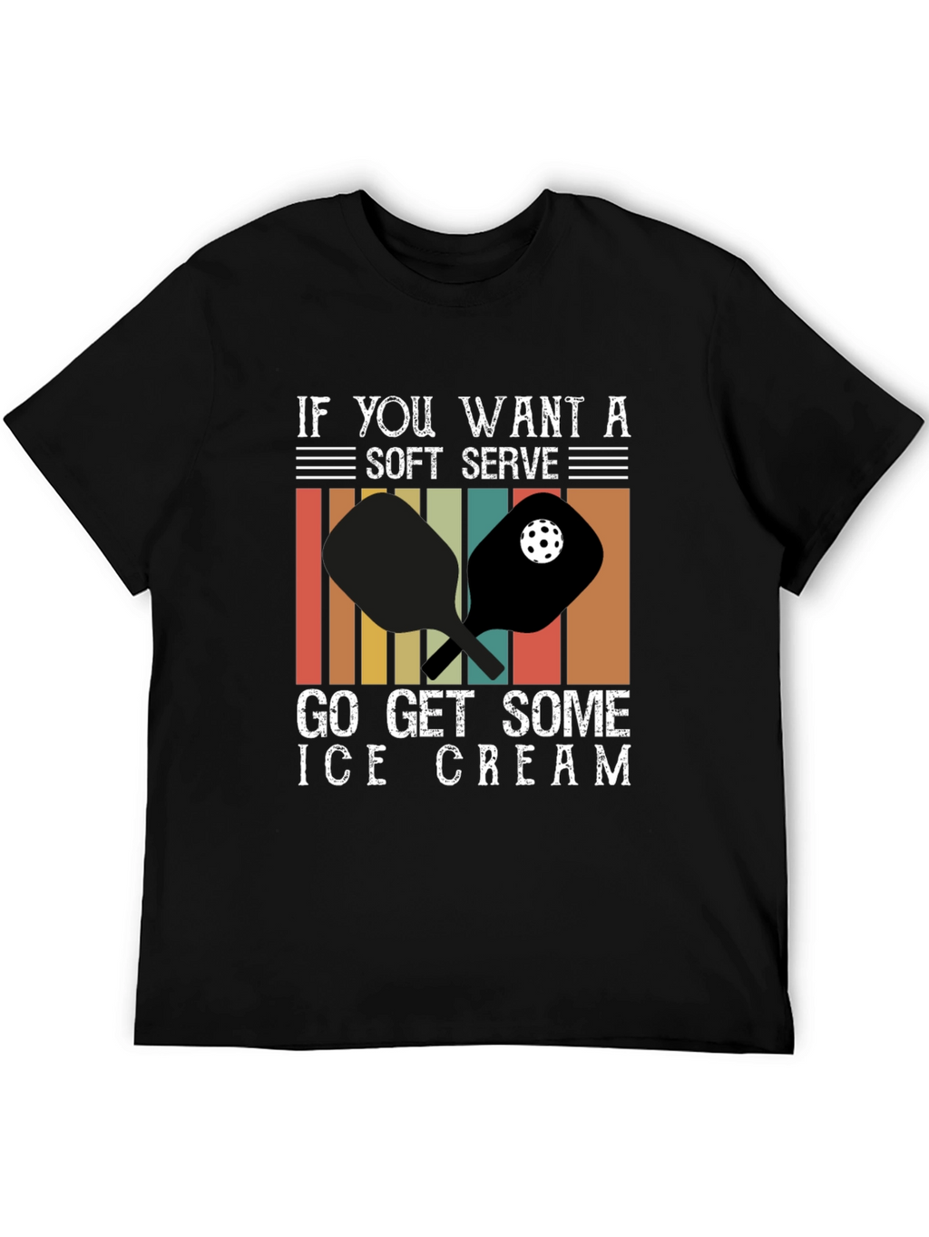 Soft Serve Ice Cream Pickleball T-Shirt
