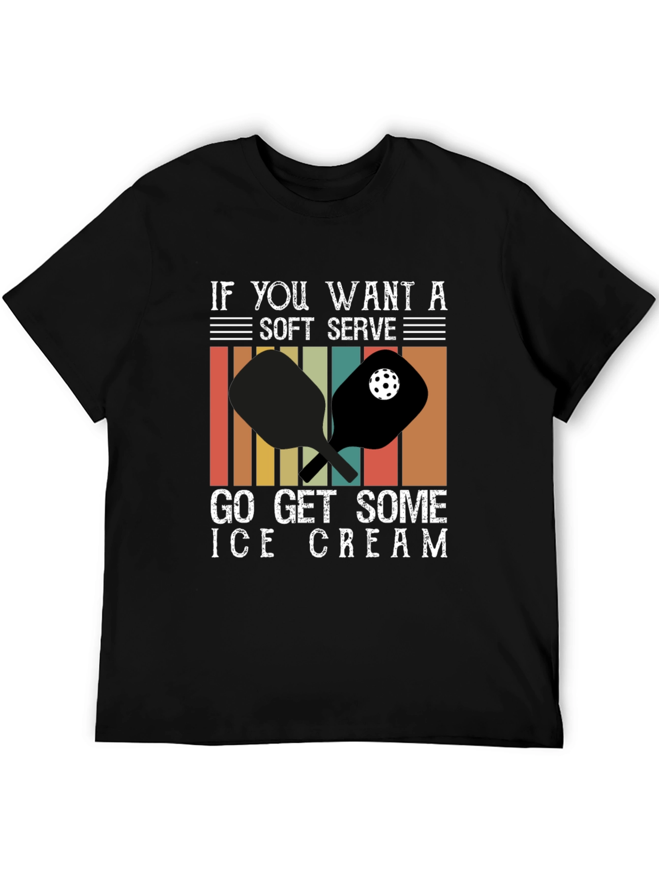 Soft Serve Ice Cream Pickleball T-Shirt