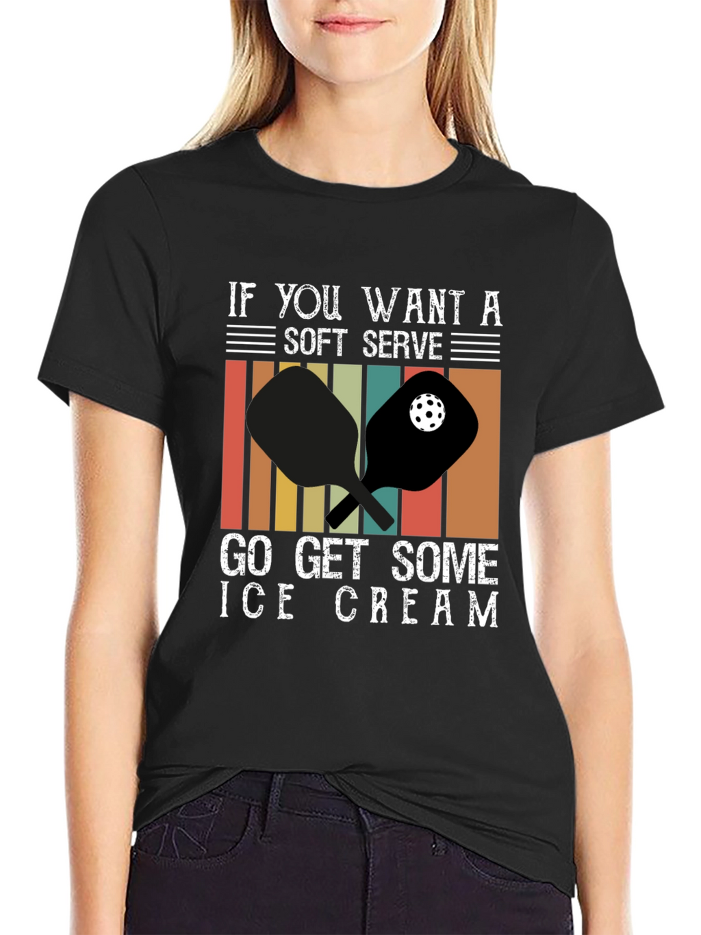 Soft Serve Ice Cream Pickleball T-Shirt
