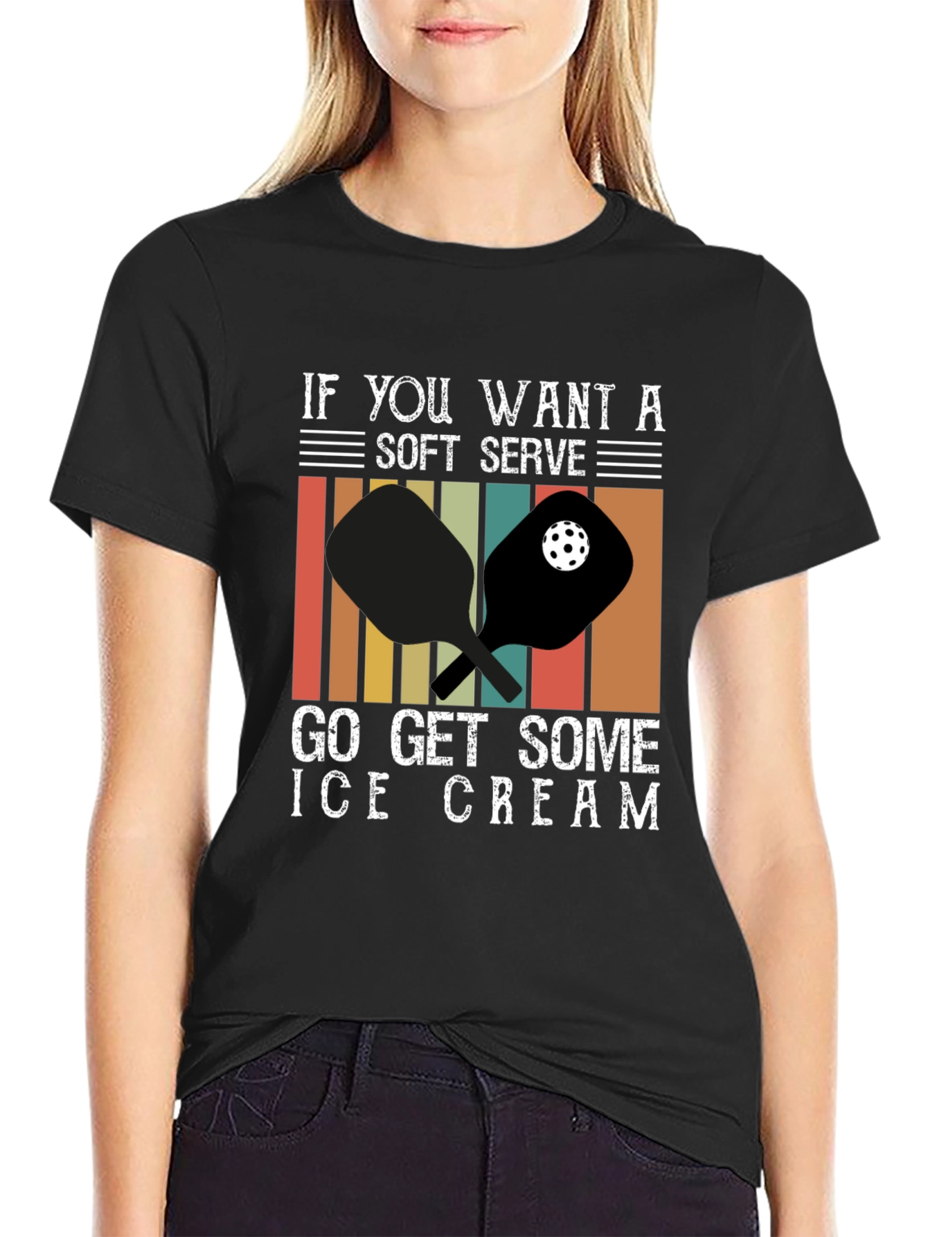 Soft Serve Ice Cream Pickleball T-Shirt