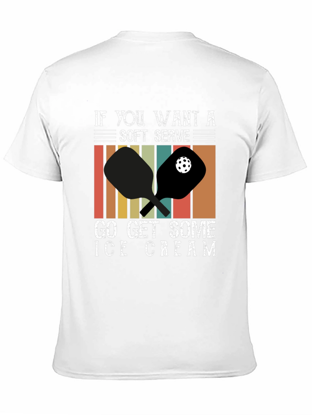 Soft Serve Ice Cream Pickleball T-Shirt