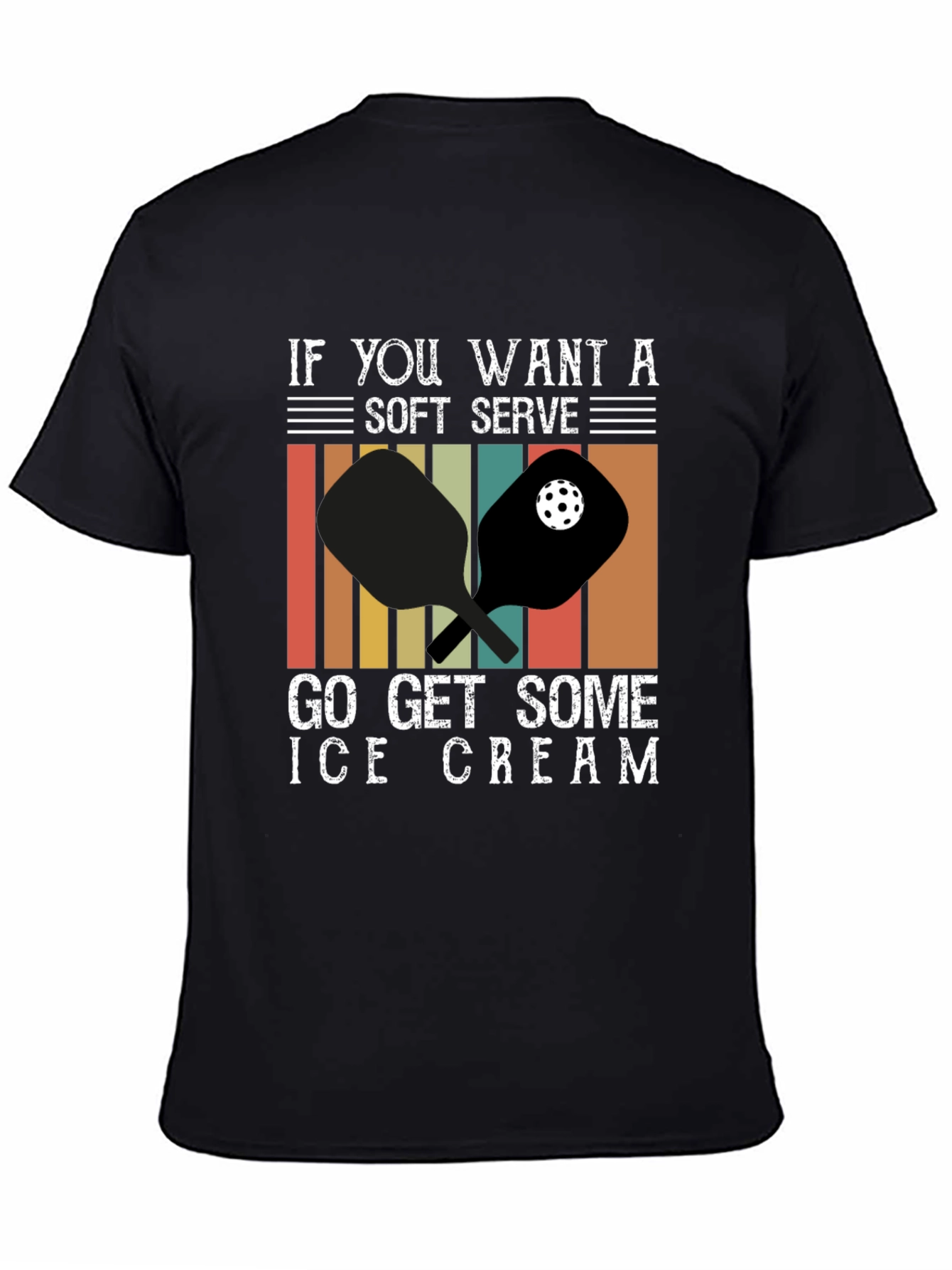 Soft Serve Ice Cream Pickleball T-Shirt