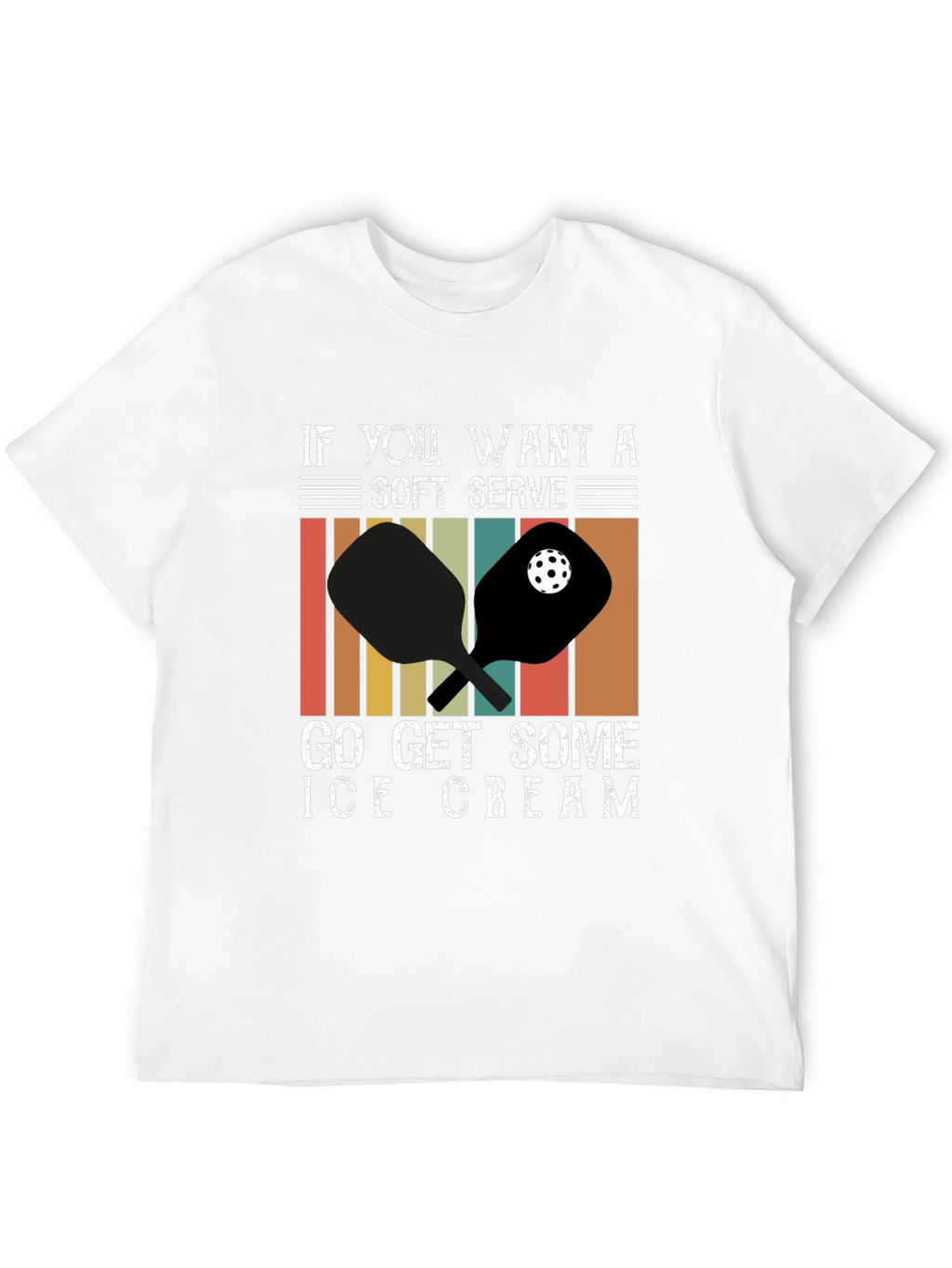 Soft Serve Ice Cream Pickleball T-Shirt