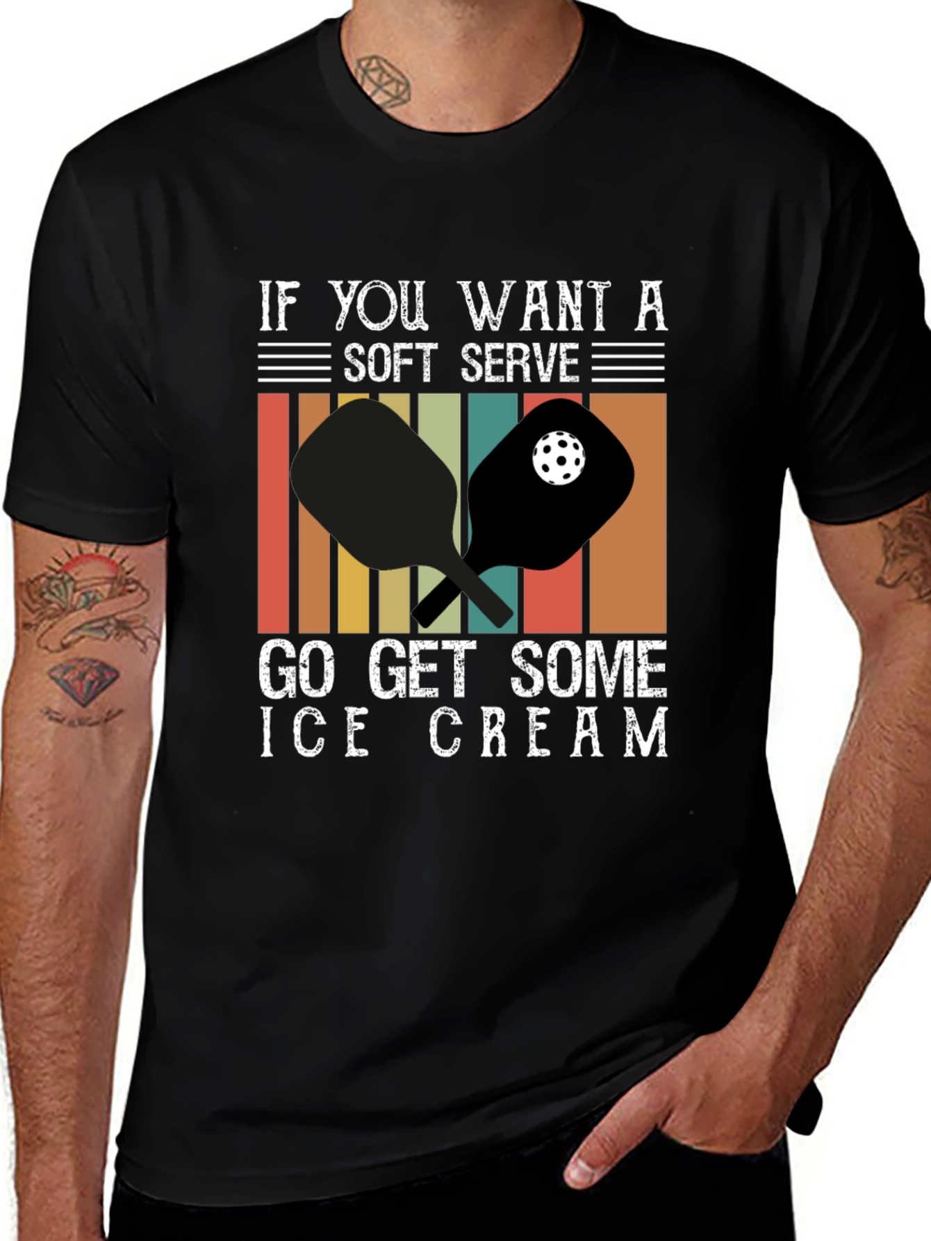 Soft Serve Ice Cream Pickleball T-Shirt
