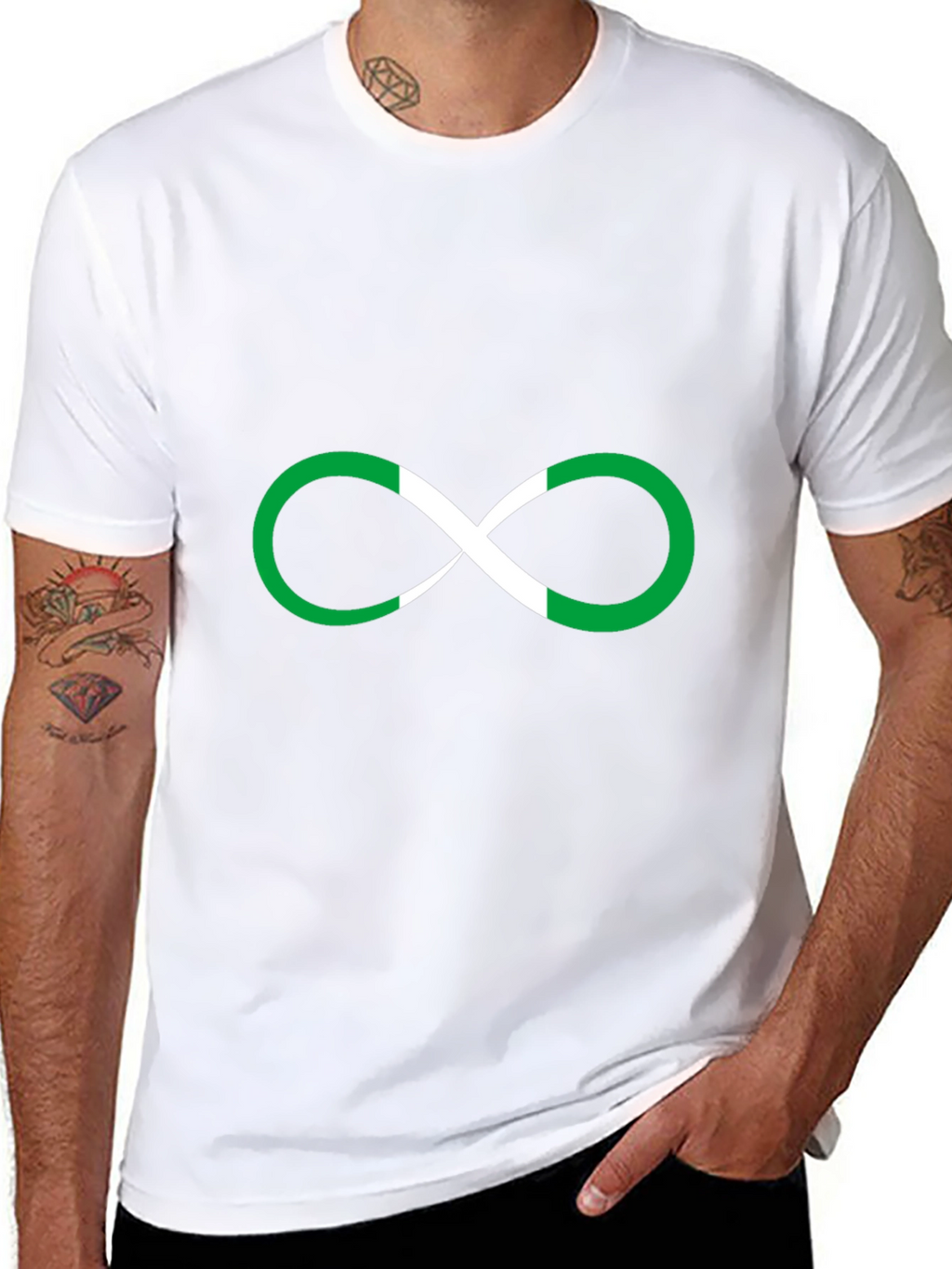 Infinity Nigeria Flag T-Shirt