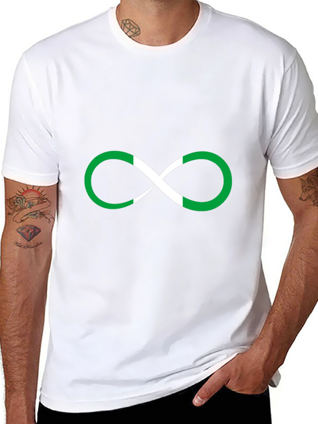 Infinity Nigeria Flag T-Shirt