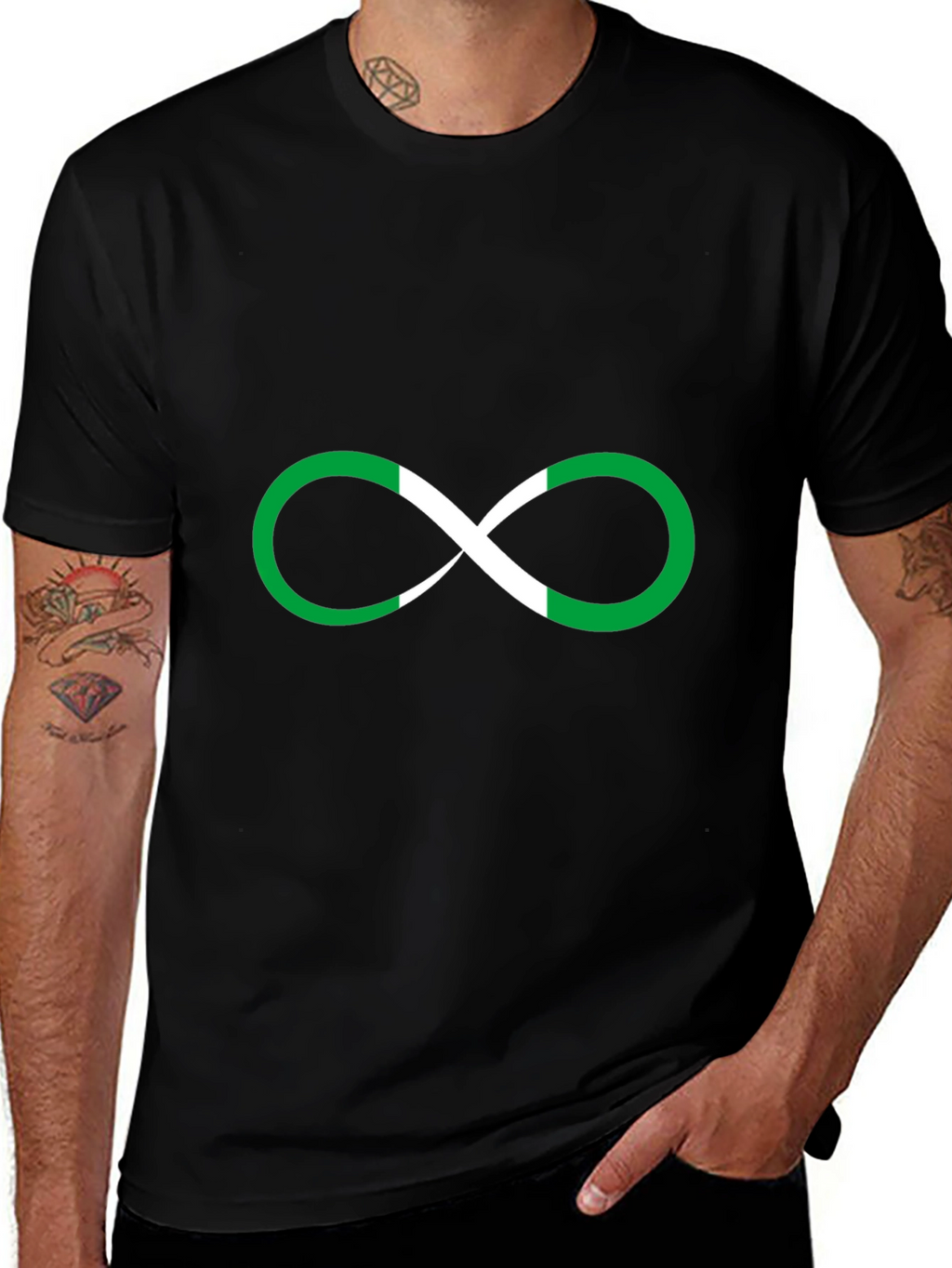 Infinity Nigeria Flag T-Shirt