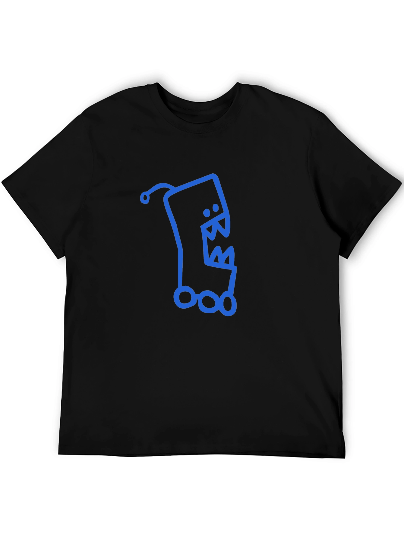 Monster Graphic Black T-Shirt - Funky and Unique