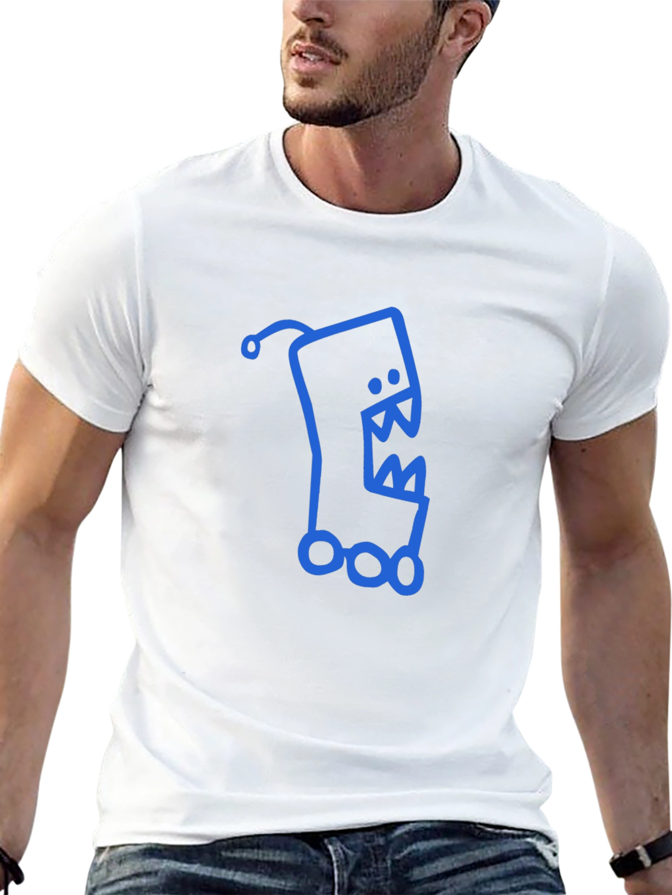Monster Graphic Black T-Shirt - Funky and Unique