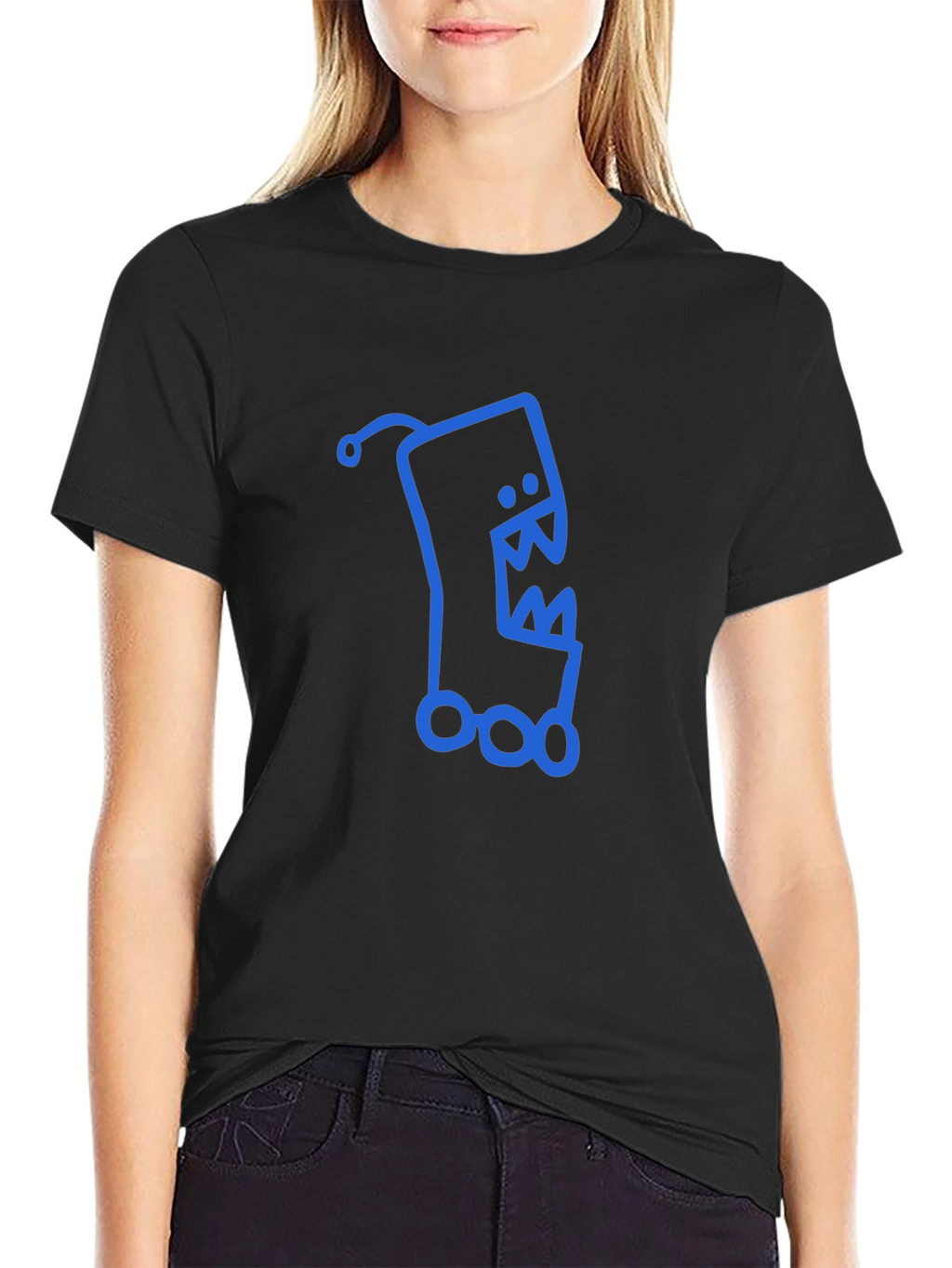 Monster Graphic Black T-Shirt - Funky and Unique