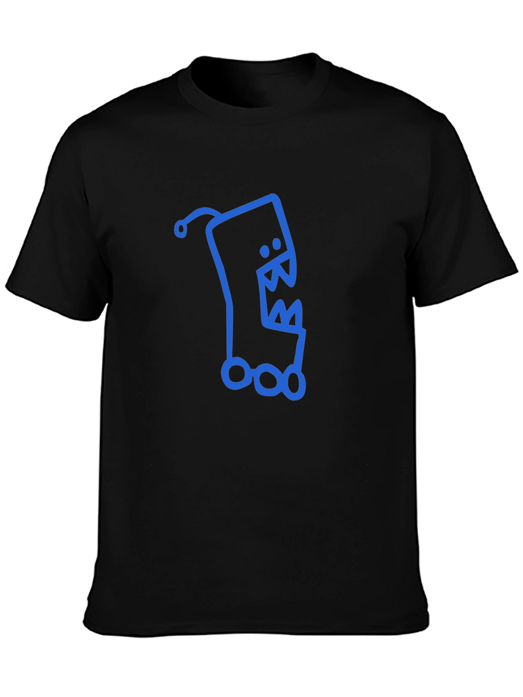 Monster Graphic Black T-Shirt - Funky and Unique