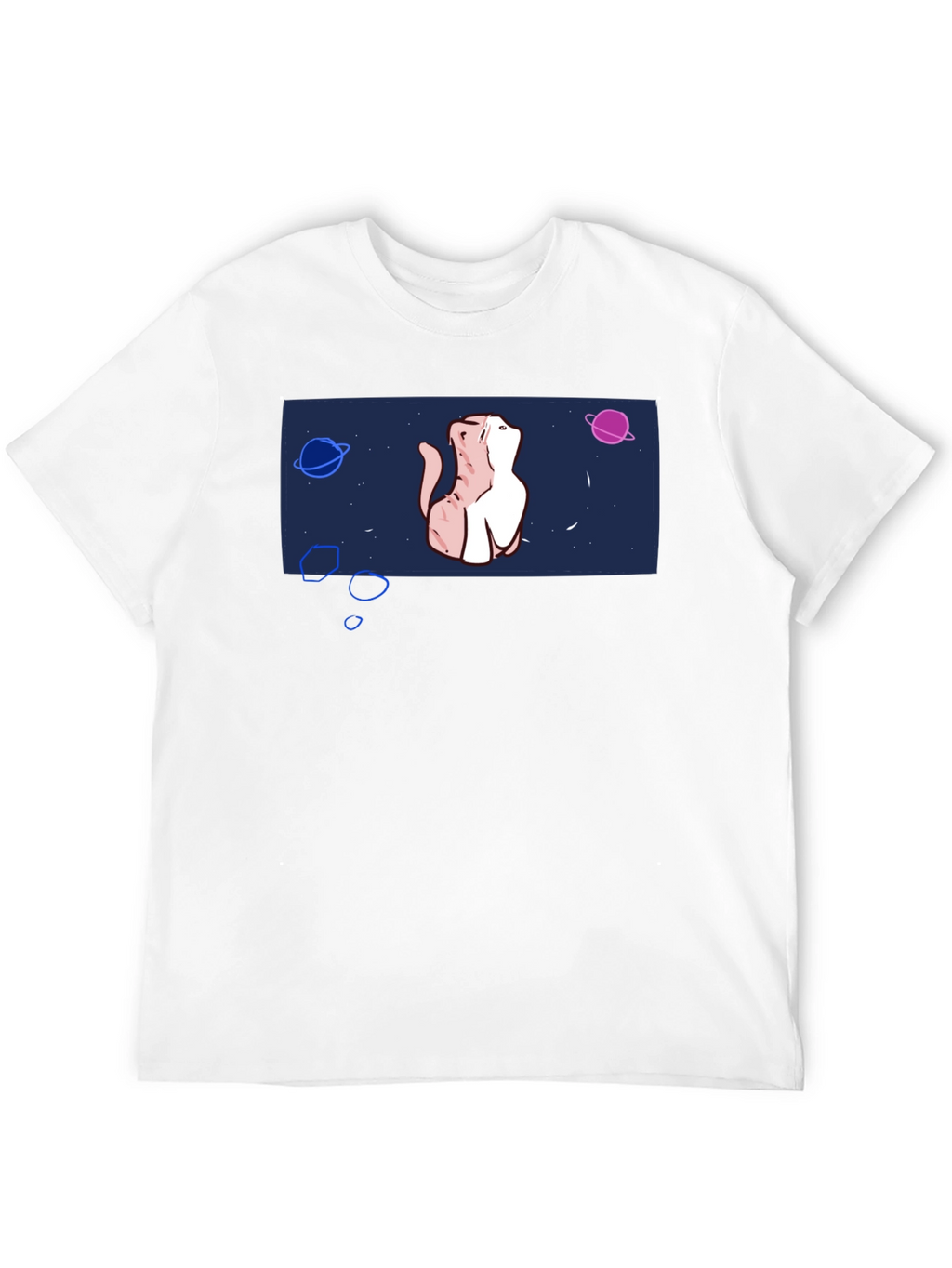 Cosmic Cat T-Shirt - Space Kitten Design