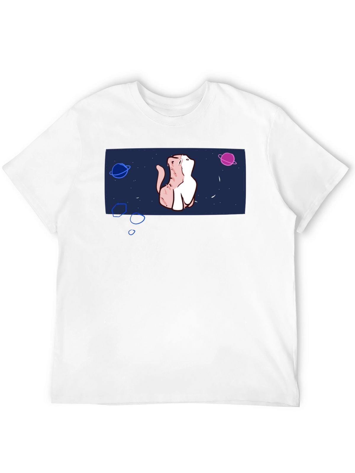 Cosmic Cat T-Shirt - Space Kitten Design