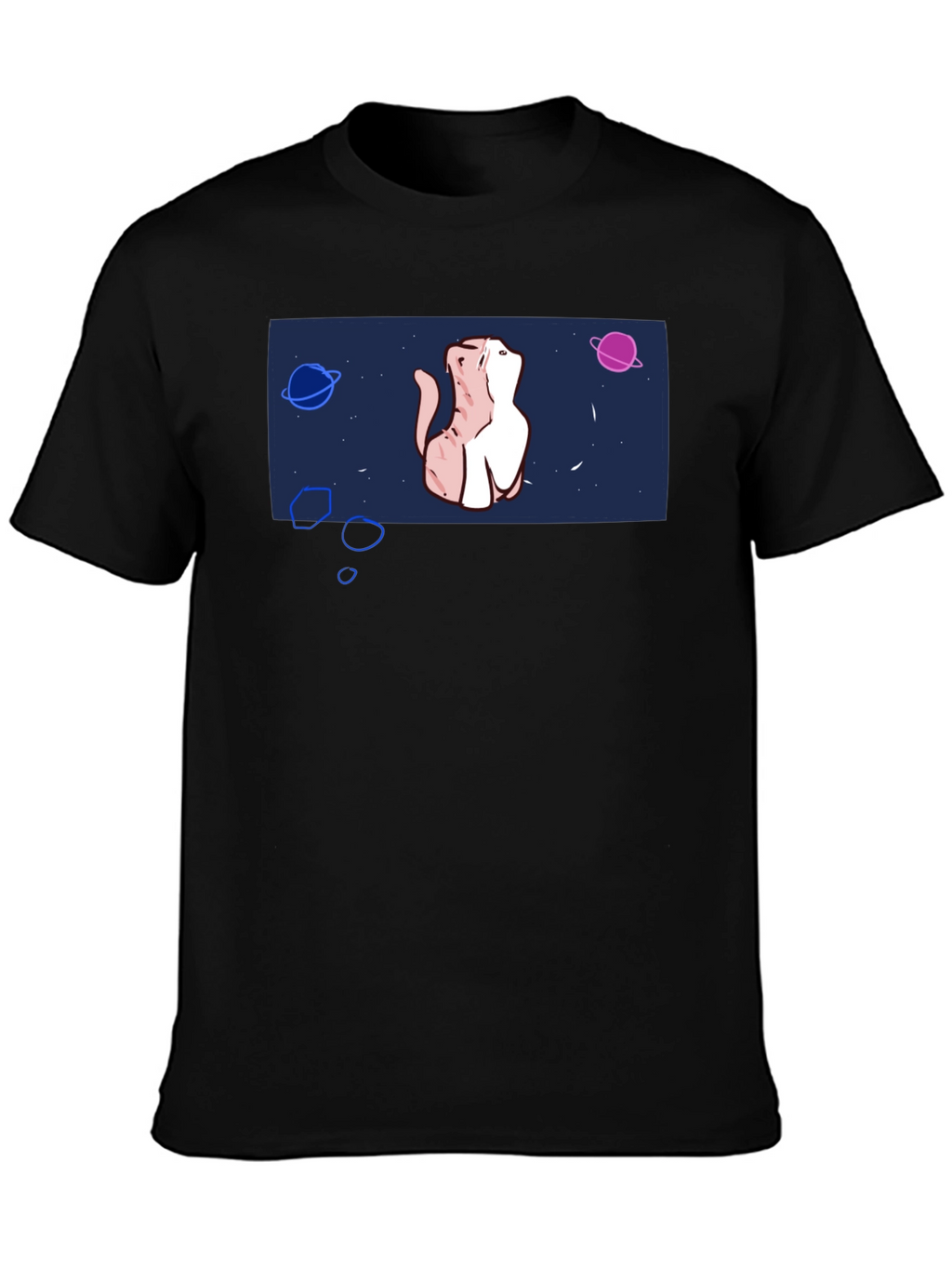 Cosmic Cat T-Shirt - Space Kitten Design