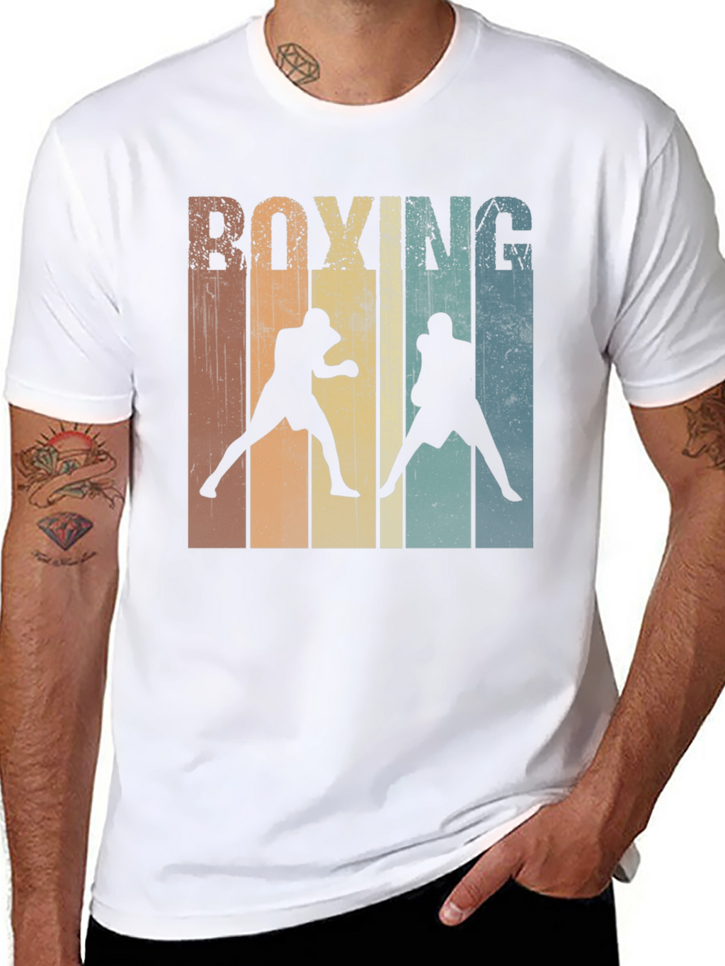 Retro Boxing Graphic T-Shirt