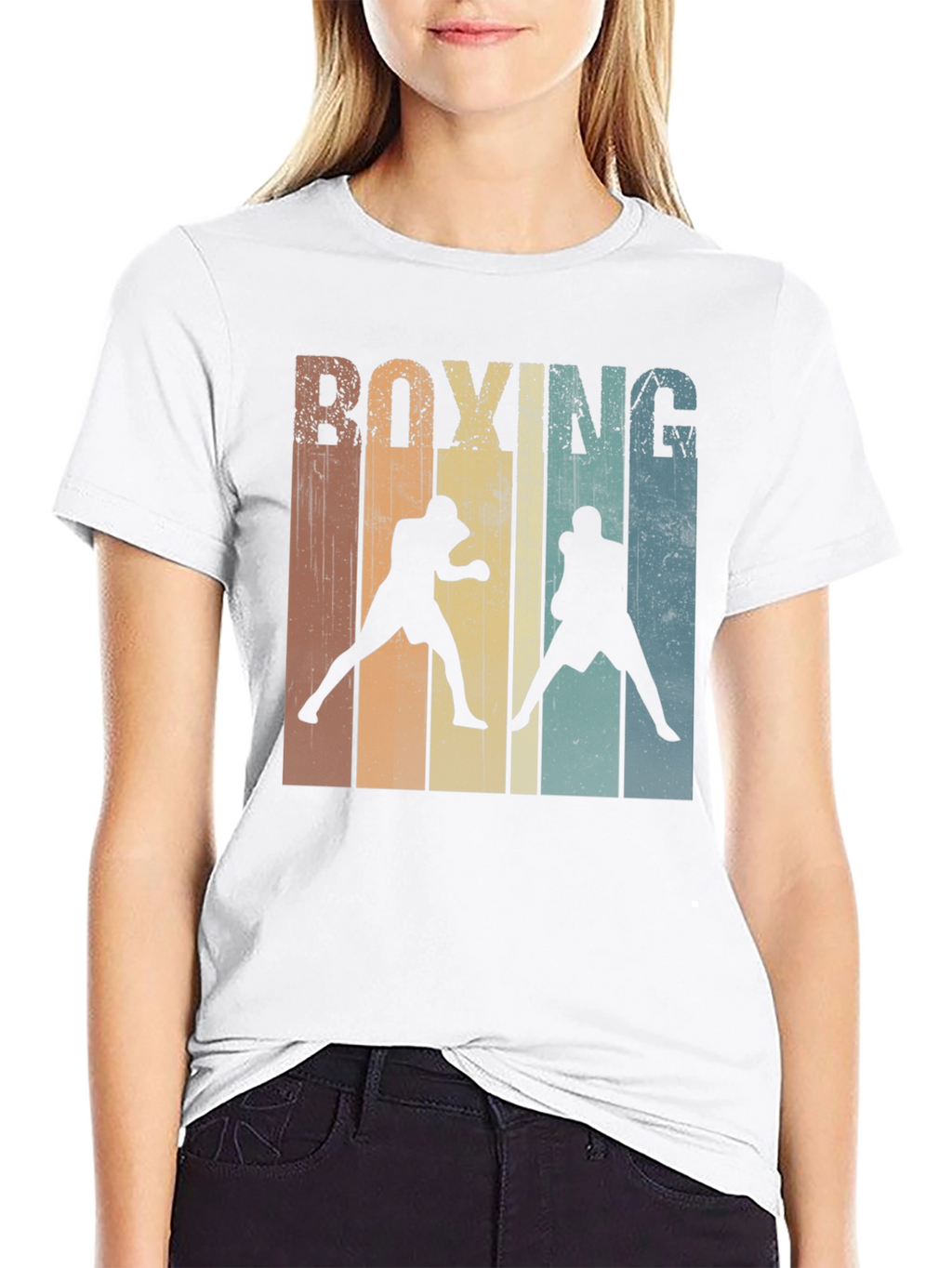 Retro Boxing Graphic T-Shirt