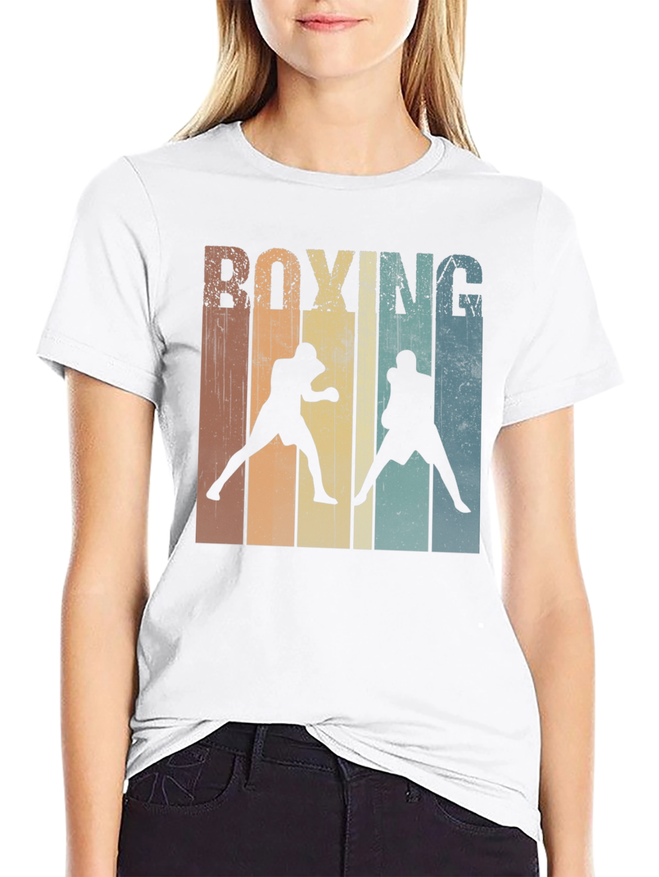 Retro Boxing Graphic T-Shirt
