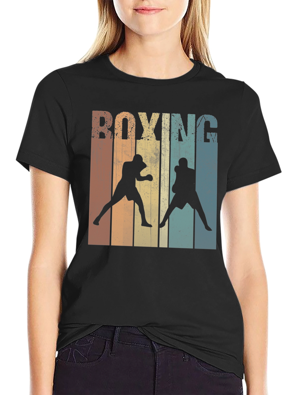 Retro Boxing Graphic T-Shirt