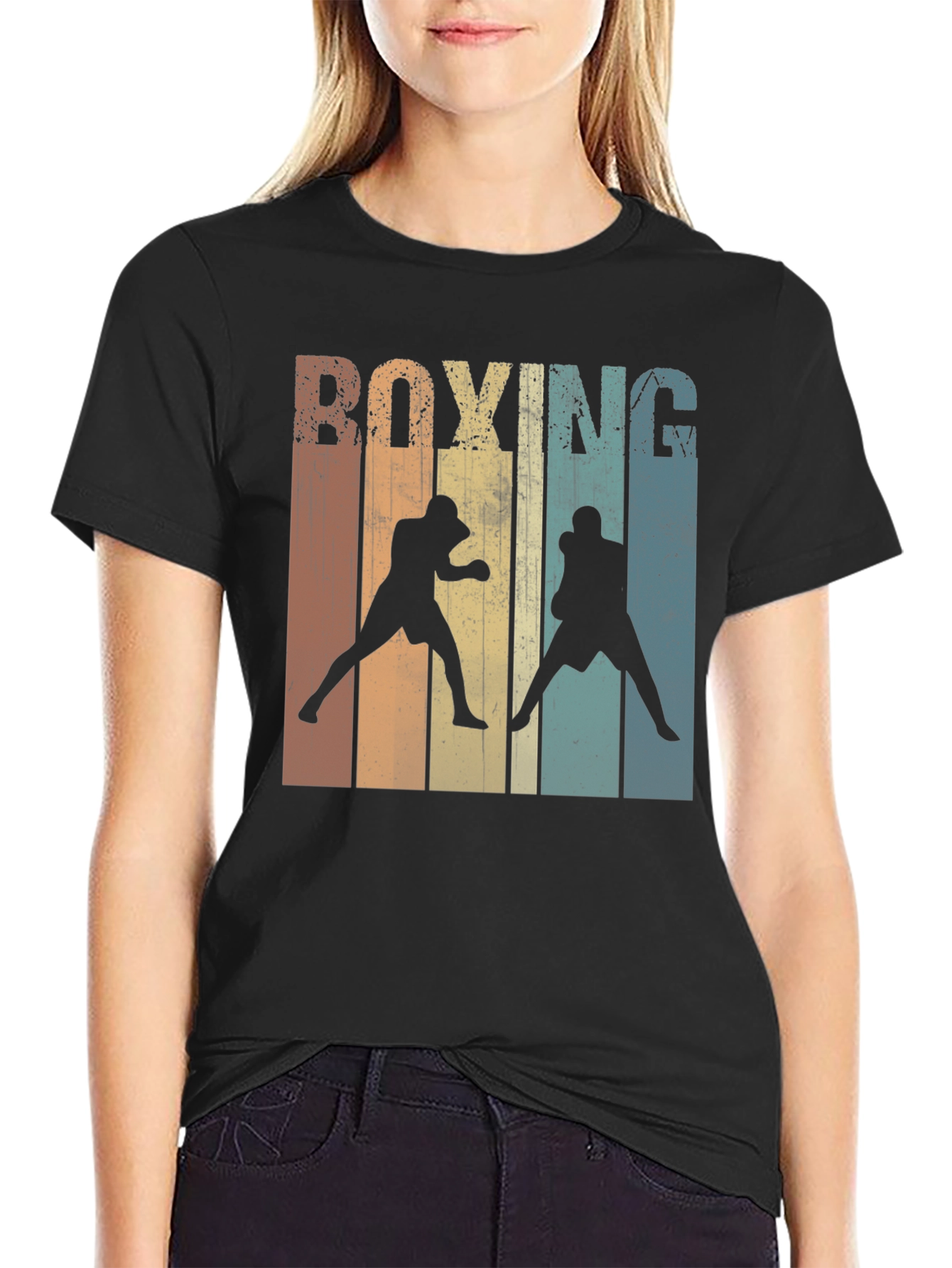 Retro Boxing Graphic T-Shirt
