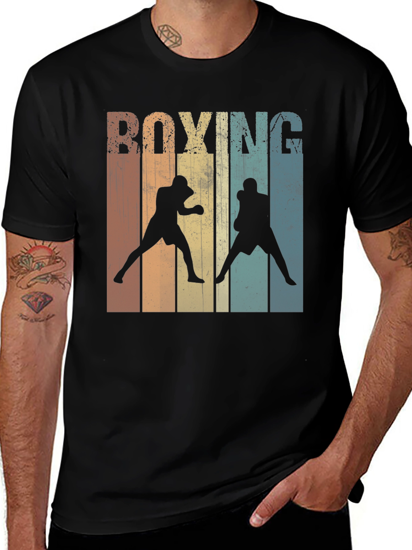 Retro Boxing Graphic T-Shirt