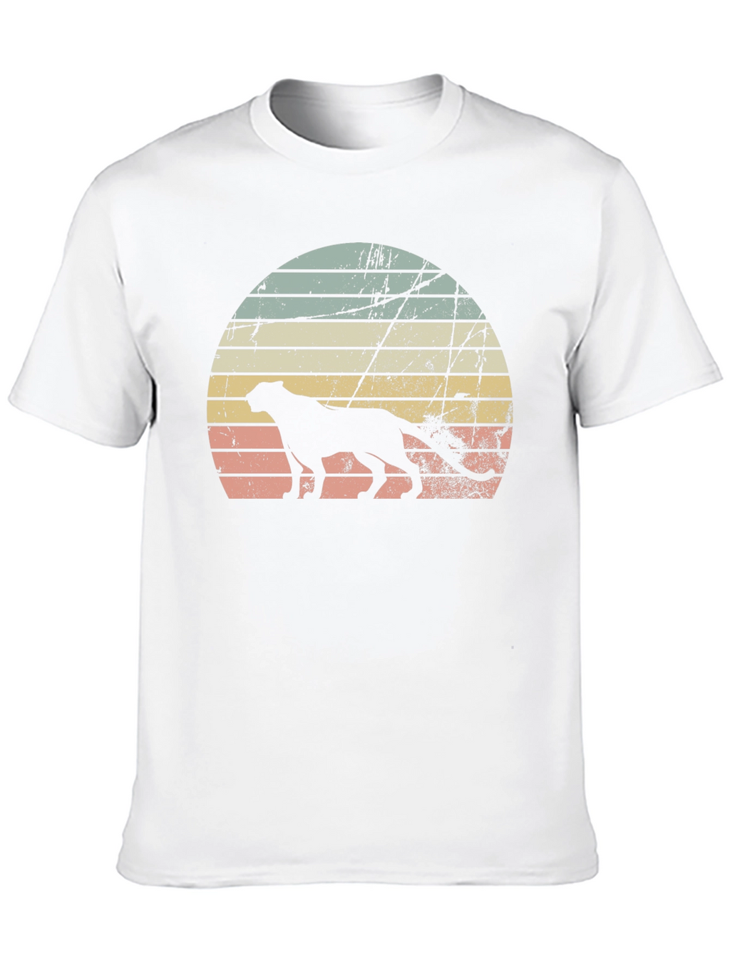 Retro Sunset Cheetah Graphic Tee