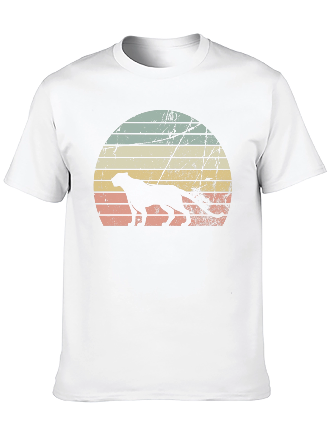 Retro Sunset Cheetah Graphic Tee