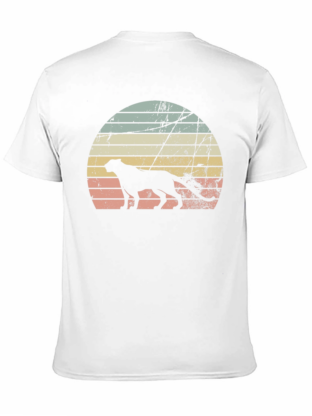 Retro Sunset Cheetah Graphic Tee