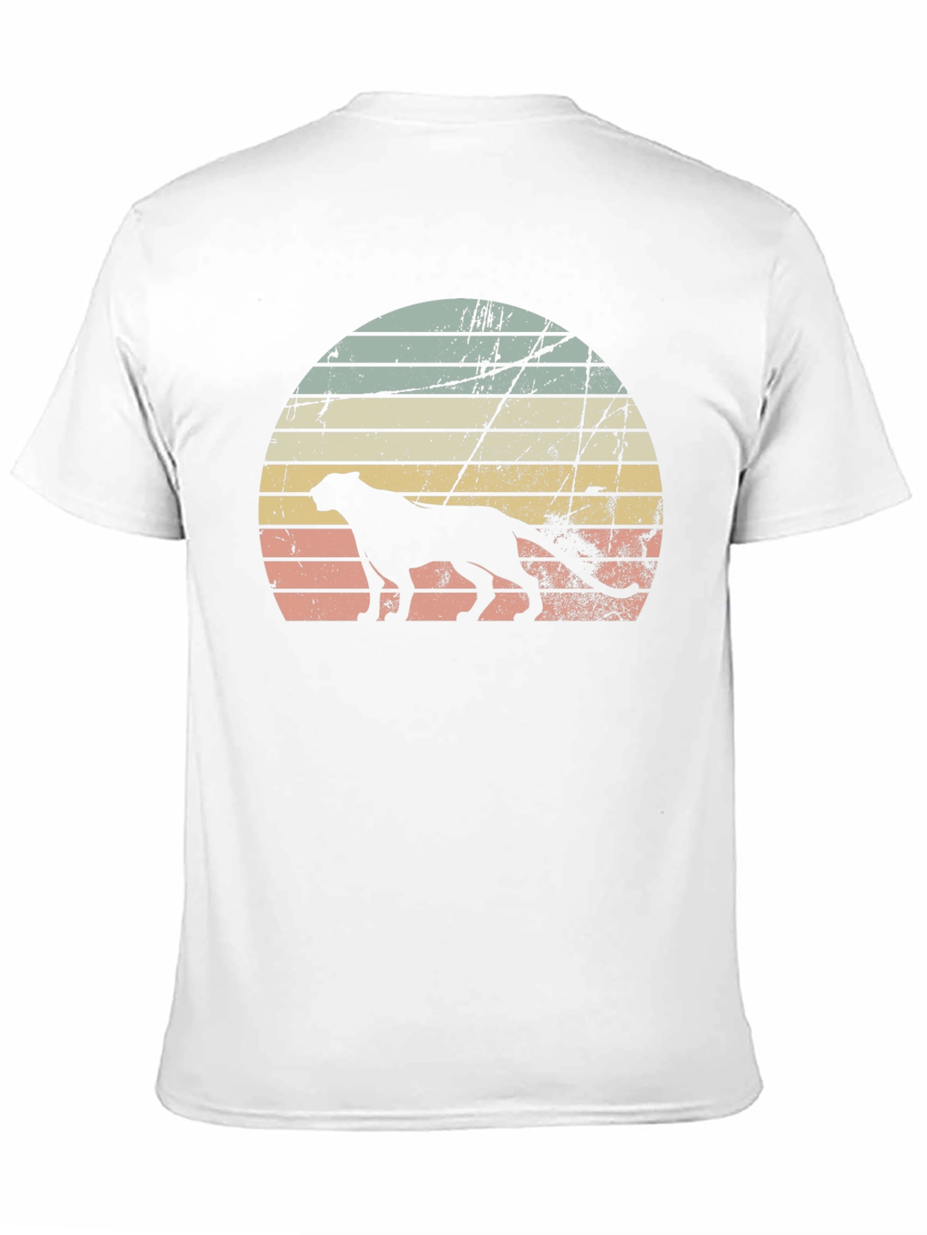 Retro Sunset Cheetah Graphic Tee