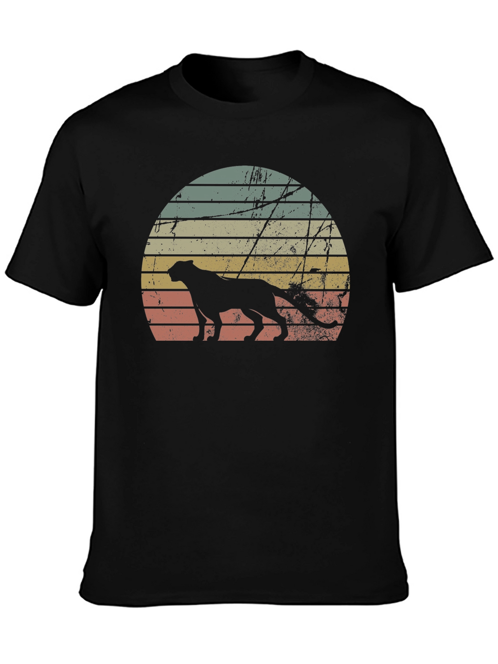 Retro Sunset Cheetah Graphic Tee