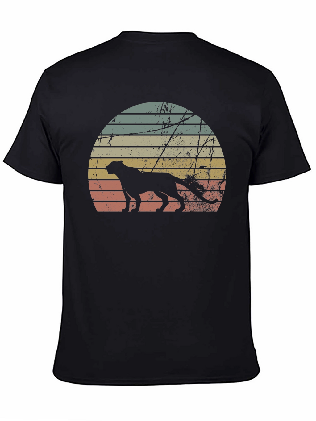 Retro Sunset Cheetah Graphic Tee