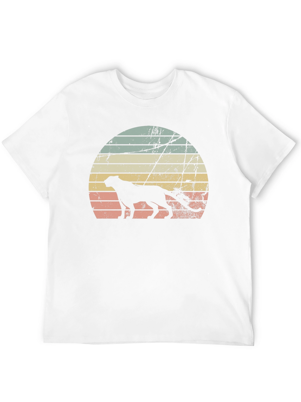 Retro Sunset Cheetah Graphic Tee