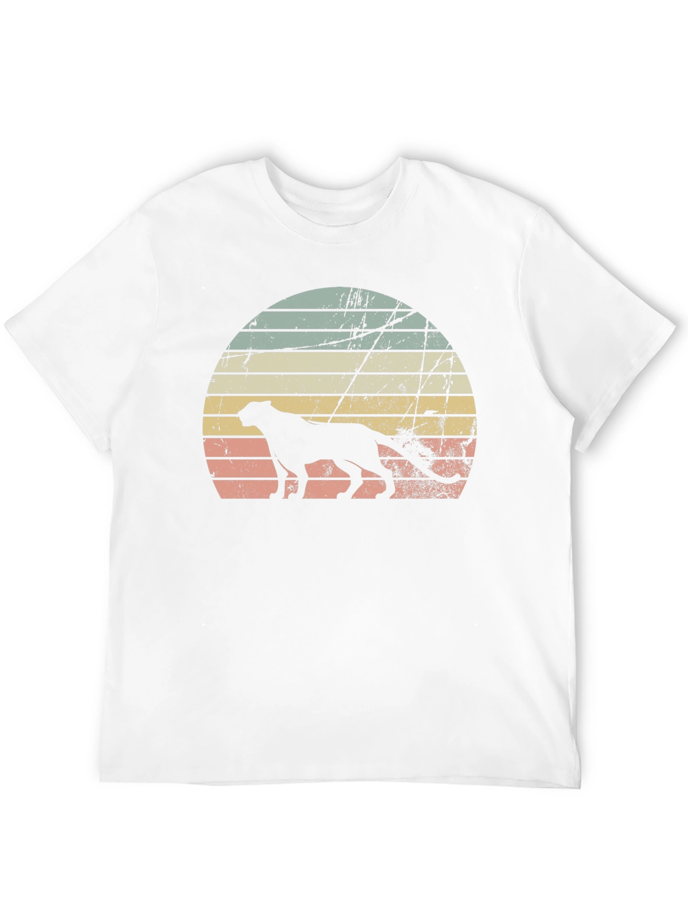 Retro Sunset Cheetah Graphic Tee