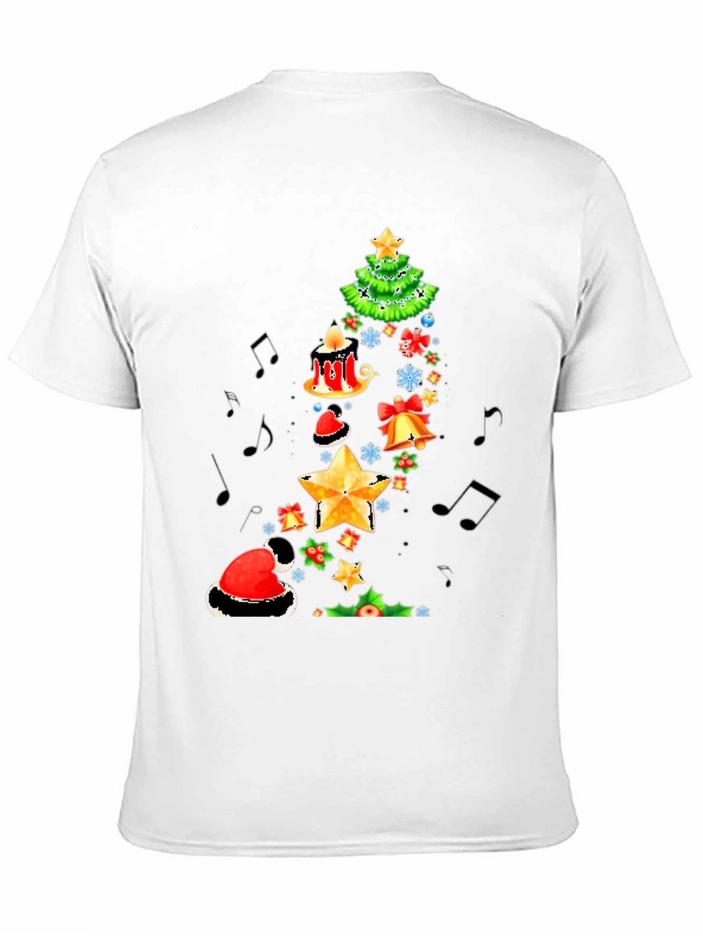 Festive Christmas Tree Music T-Shirt