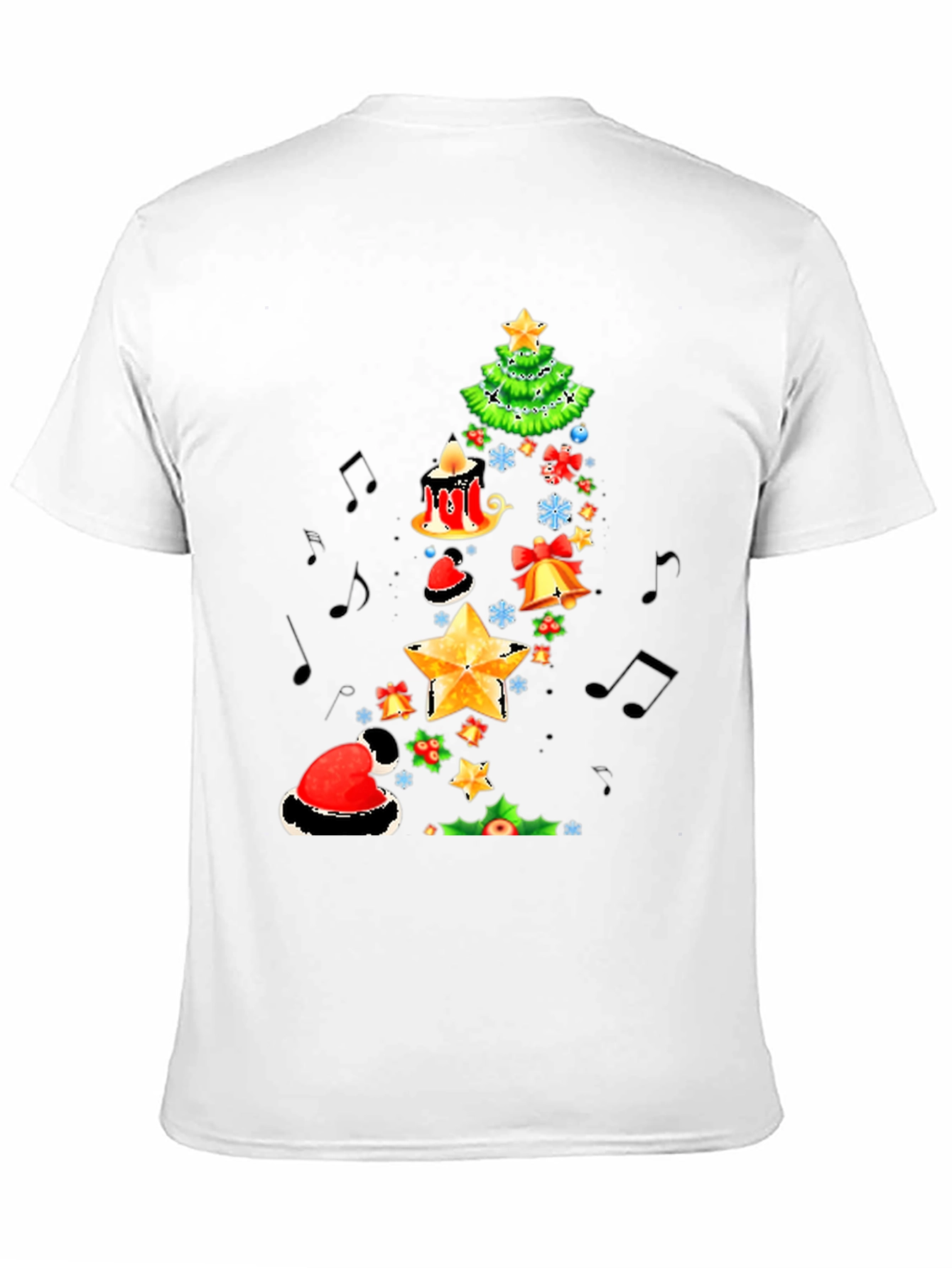 Festive Christmas Tree Music T-Shirt