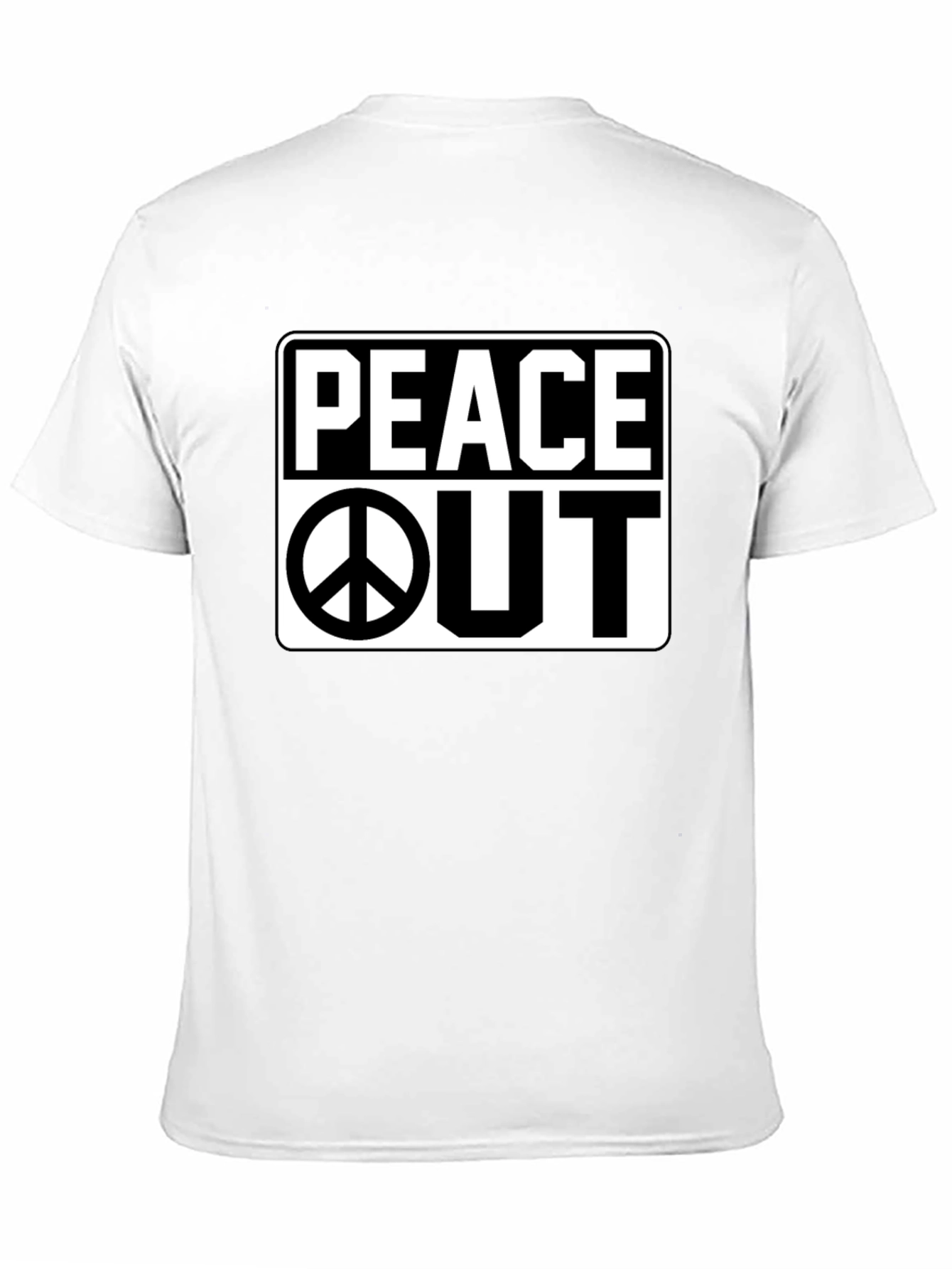 Peace Out Graphic Black T-Shirt