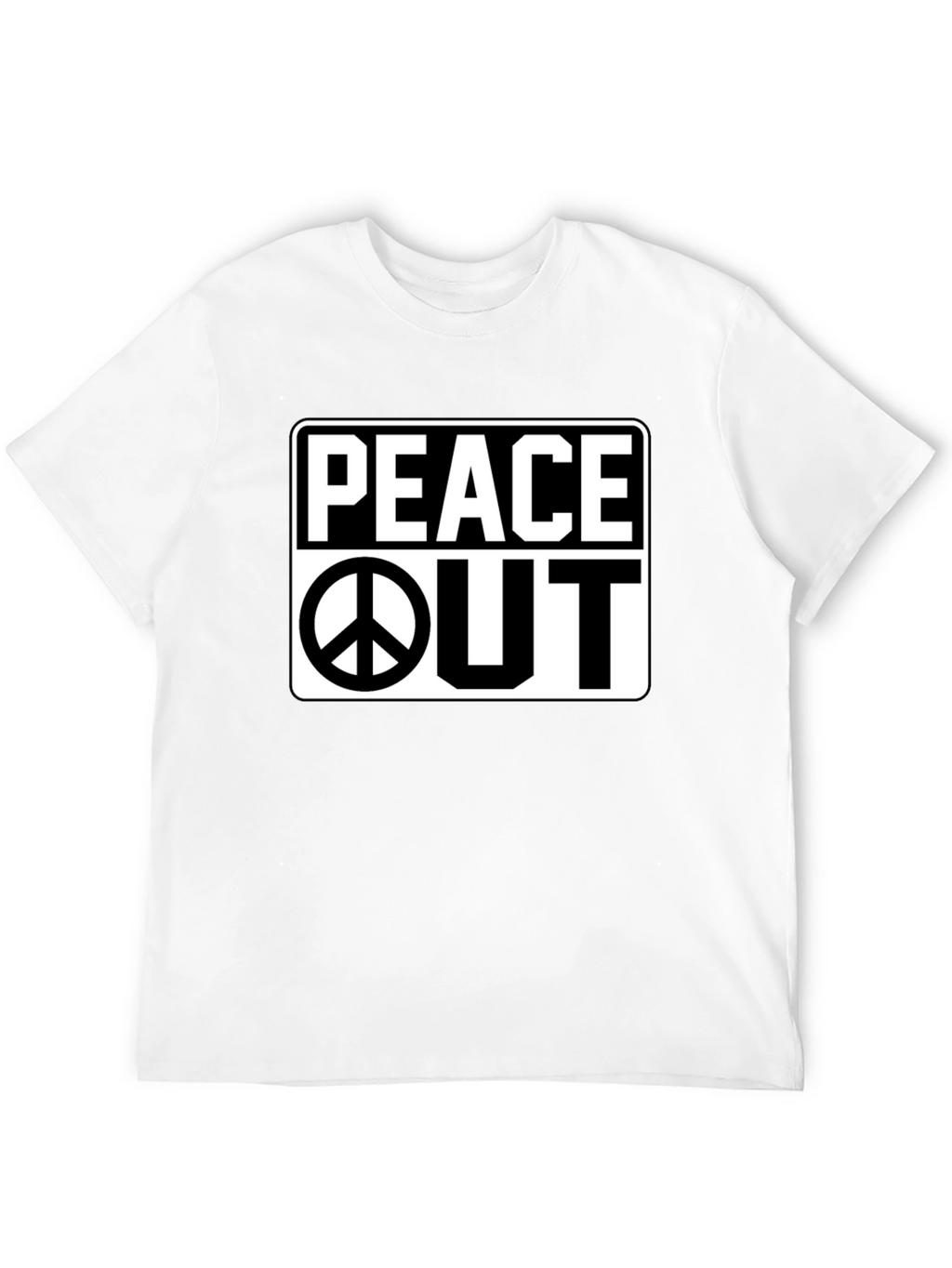 Peace Out Graphic Black T-Shirt